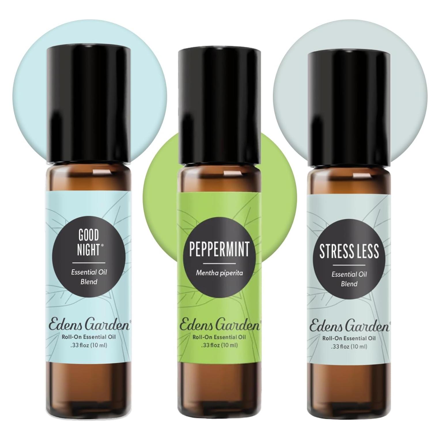 Juego de 3 Roll-On Aceite Esencial Edens Garden 10 ml
