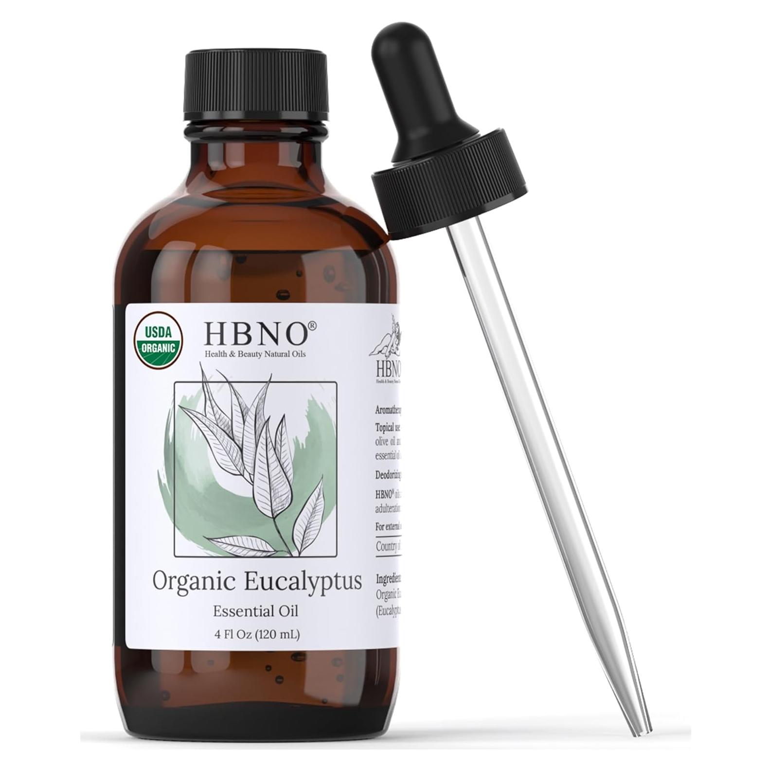 Aceite Esencial de Eucalipto Orgánico HBNO 120ml - Certificado USDA