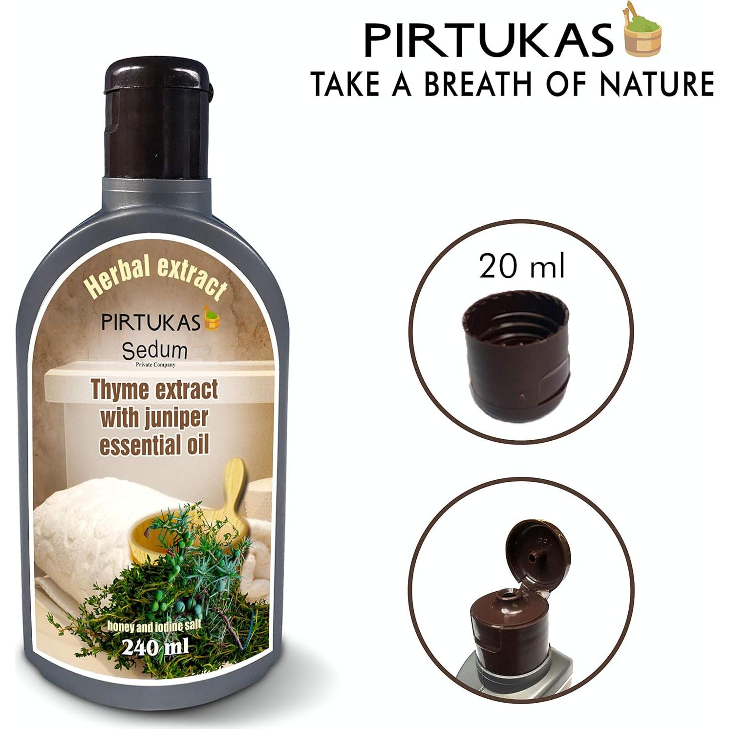 Extracto Herbal Natural Sedum 240ml - Tomillo y Enebro