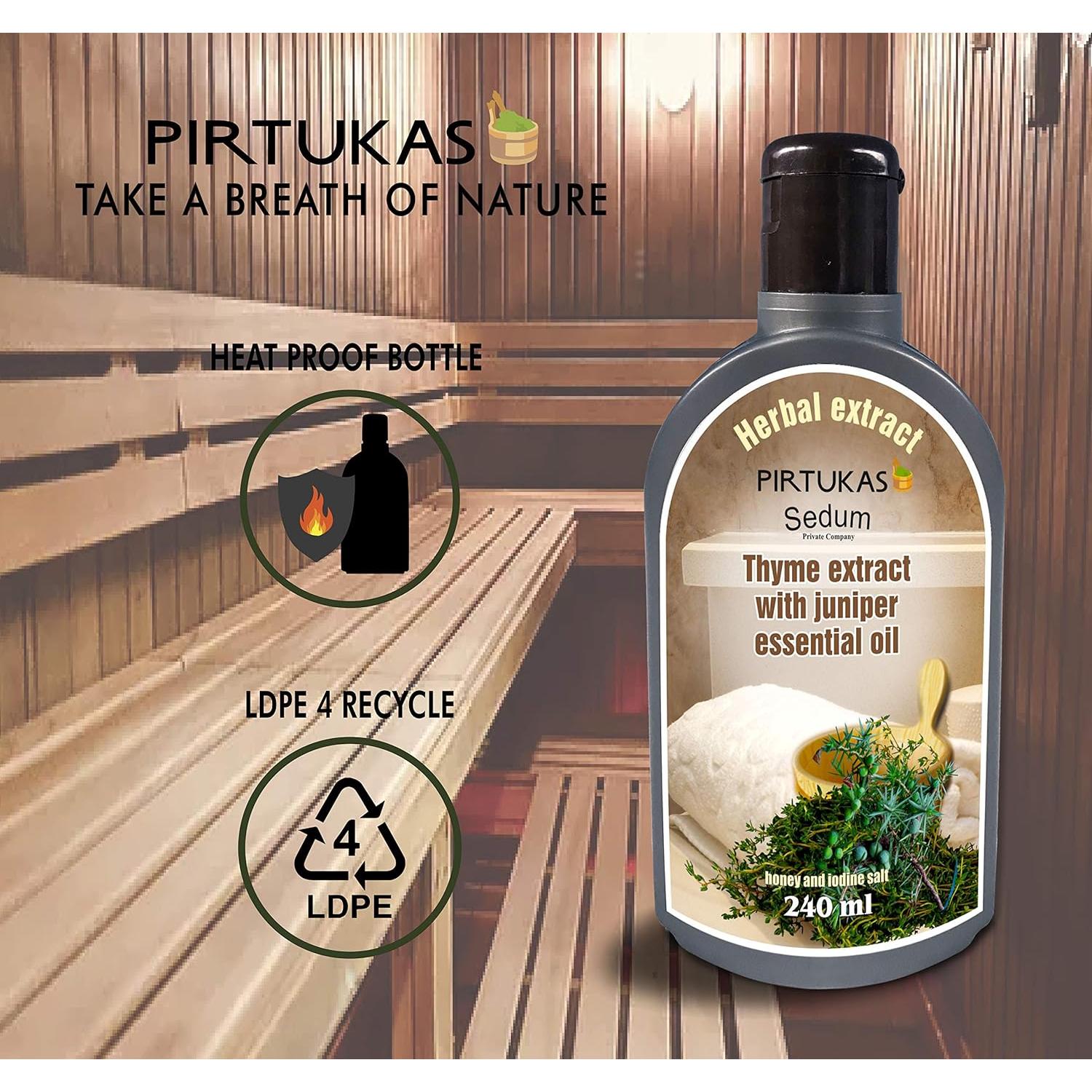 Extracto Herbal Natural Sedum 240ml - Tomillo y Enebro