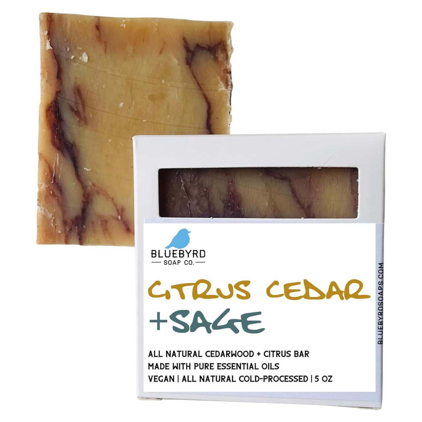Jabón Natural Orgánico para Hombre Bluebyrd 100g Cedro
