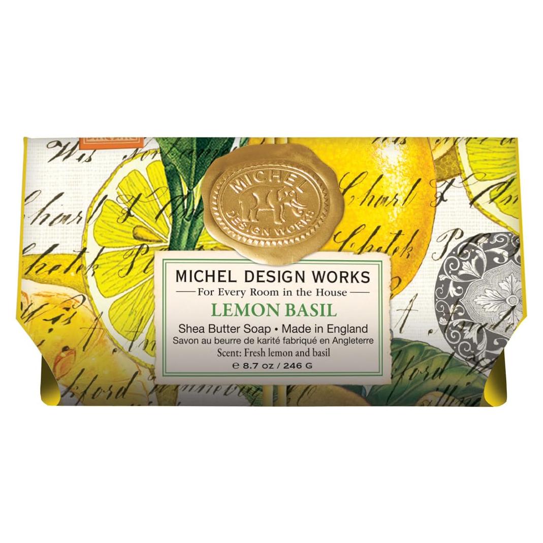 Jabón de Baño Grande Michel Design Works Limón Albahaca 246g