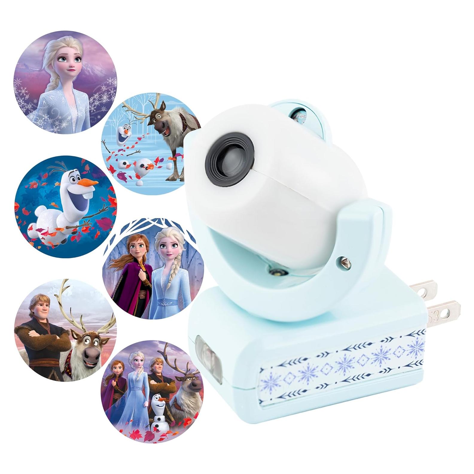 Luz Nocturna LED Projectables Frozen II 6 Imágenes Azul