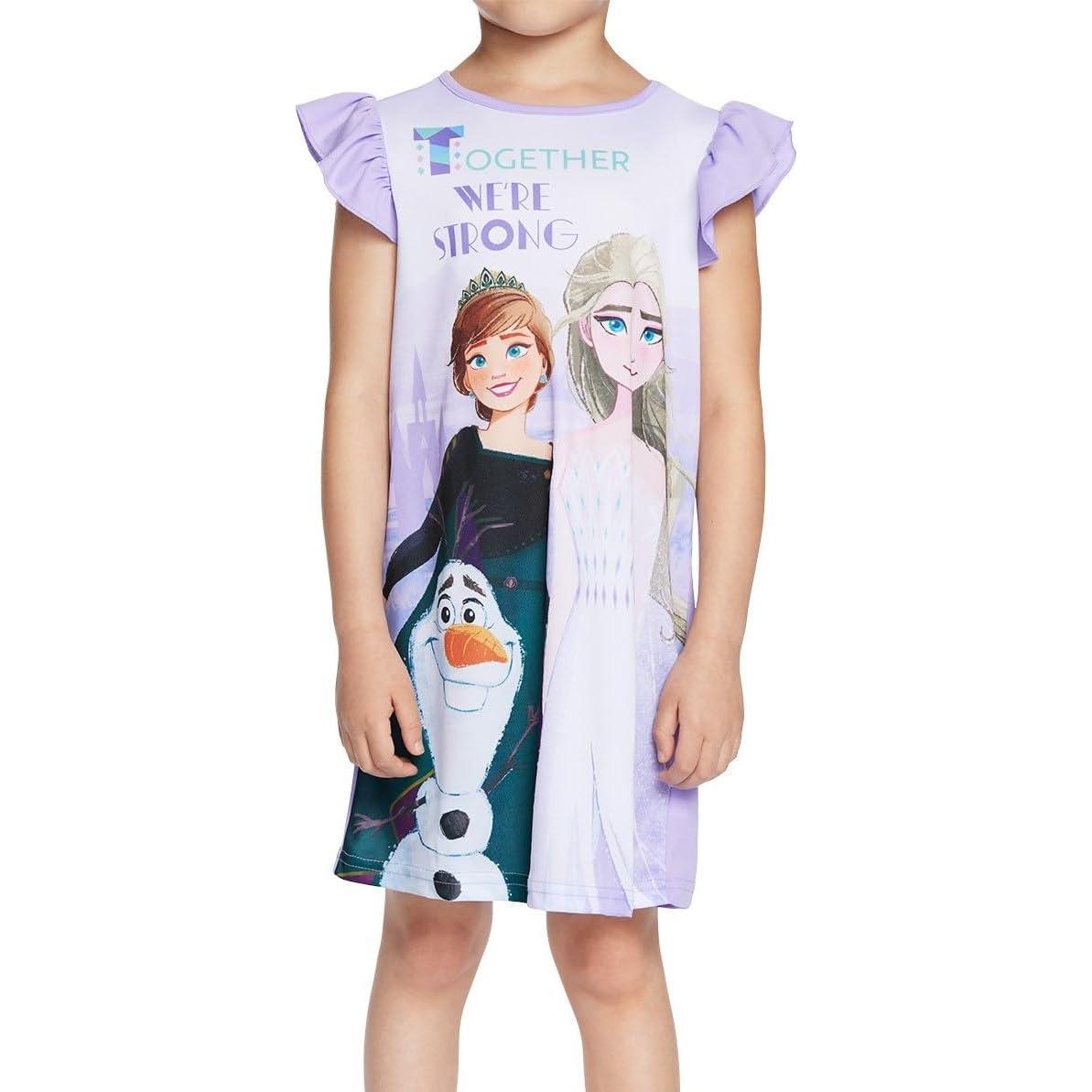 Pijamas de Noche Disney para Niñas - 3 Piezas Talla 4