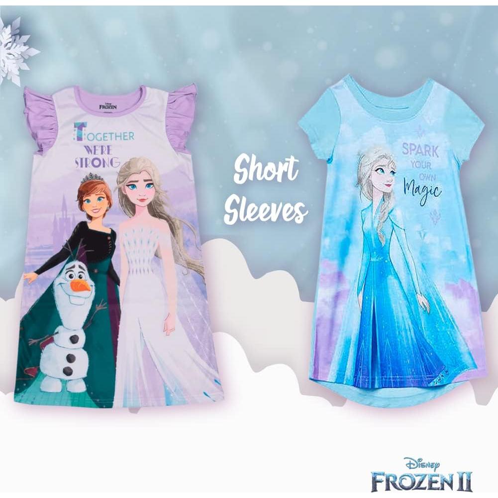 Pijamas de Noche Disney para Niñas - 3 Piezas Talla 4