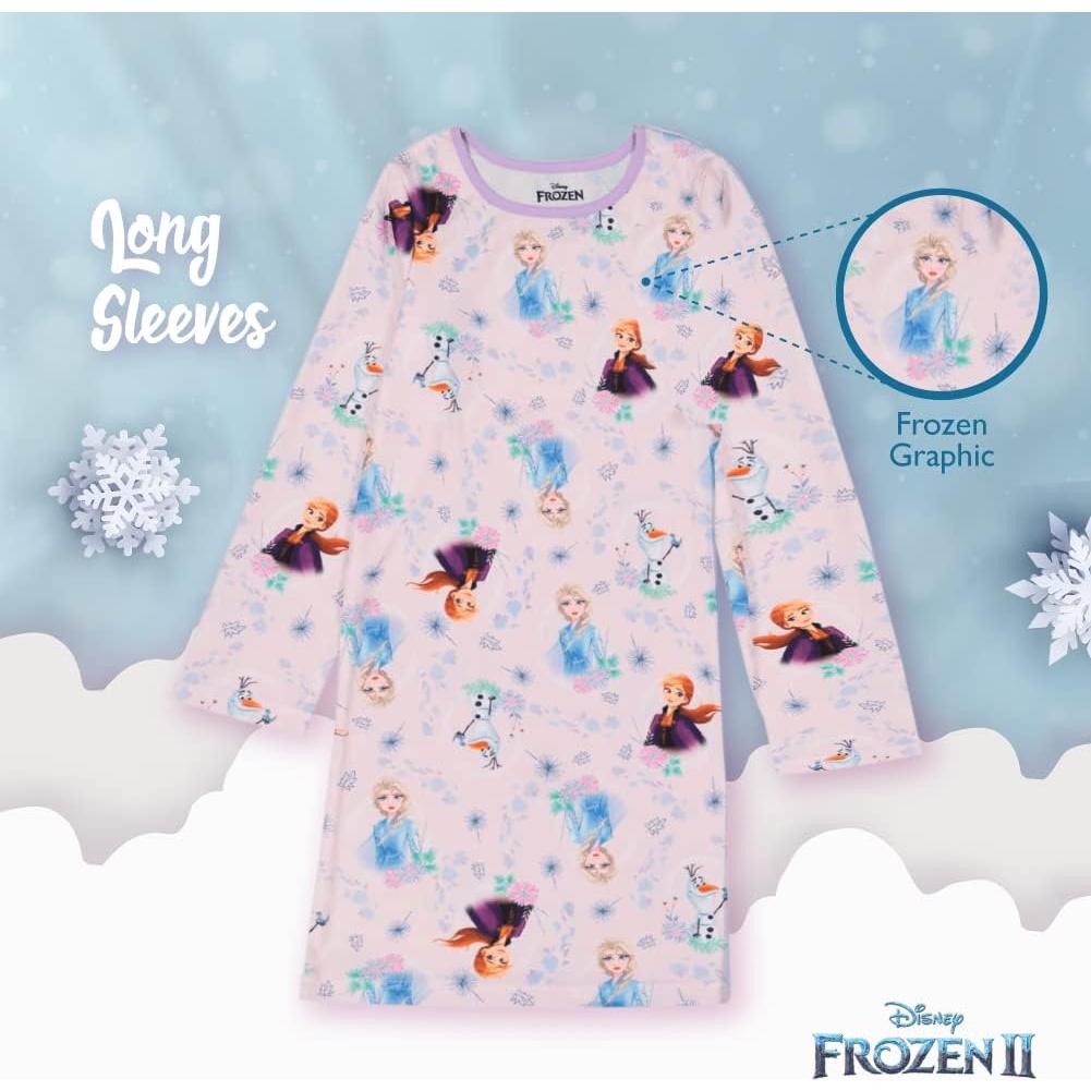 Pijamas de Noche Disney para Niñas - 3 Piezas Talla 4