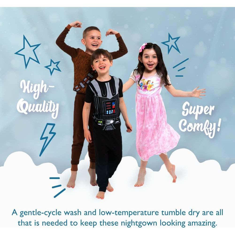 Pijamas de Noche Disney para Niñas - 3 Piezas Talla 4
