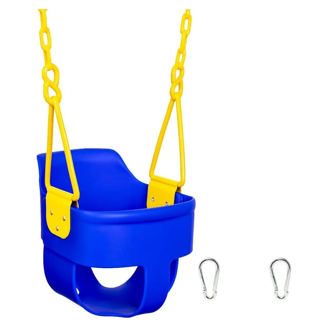 Columpio para Niños Squirrel SQ-31B Azul con Respaldo Alto
