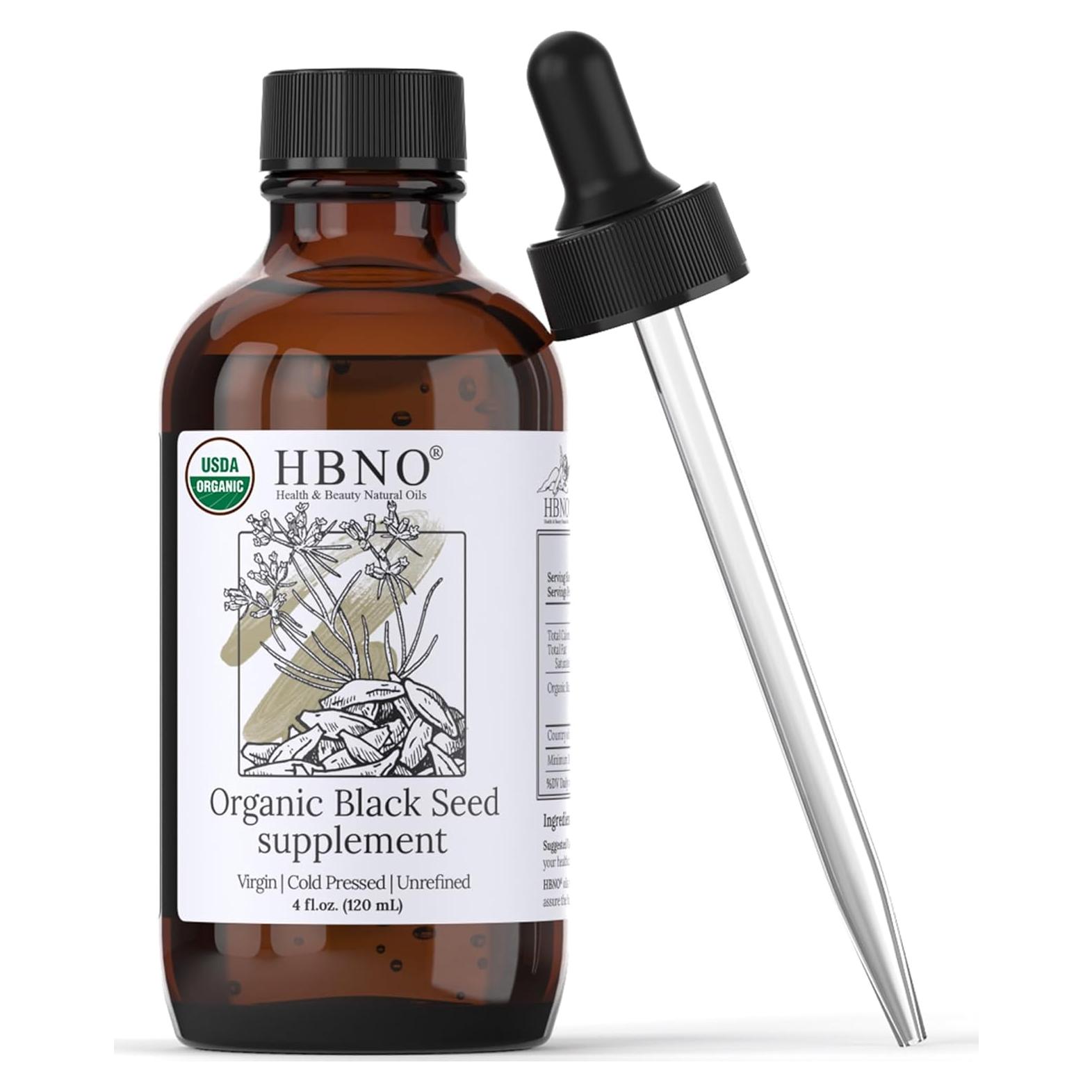 Aceite de Semilla Negra Orgánico HBNO 120ml Prensado en Frío