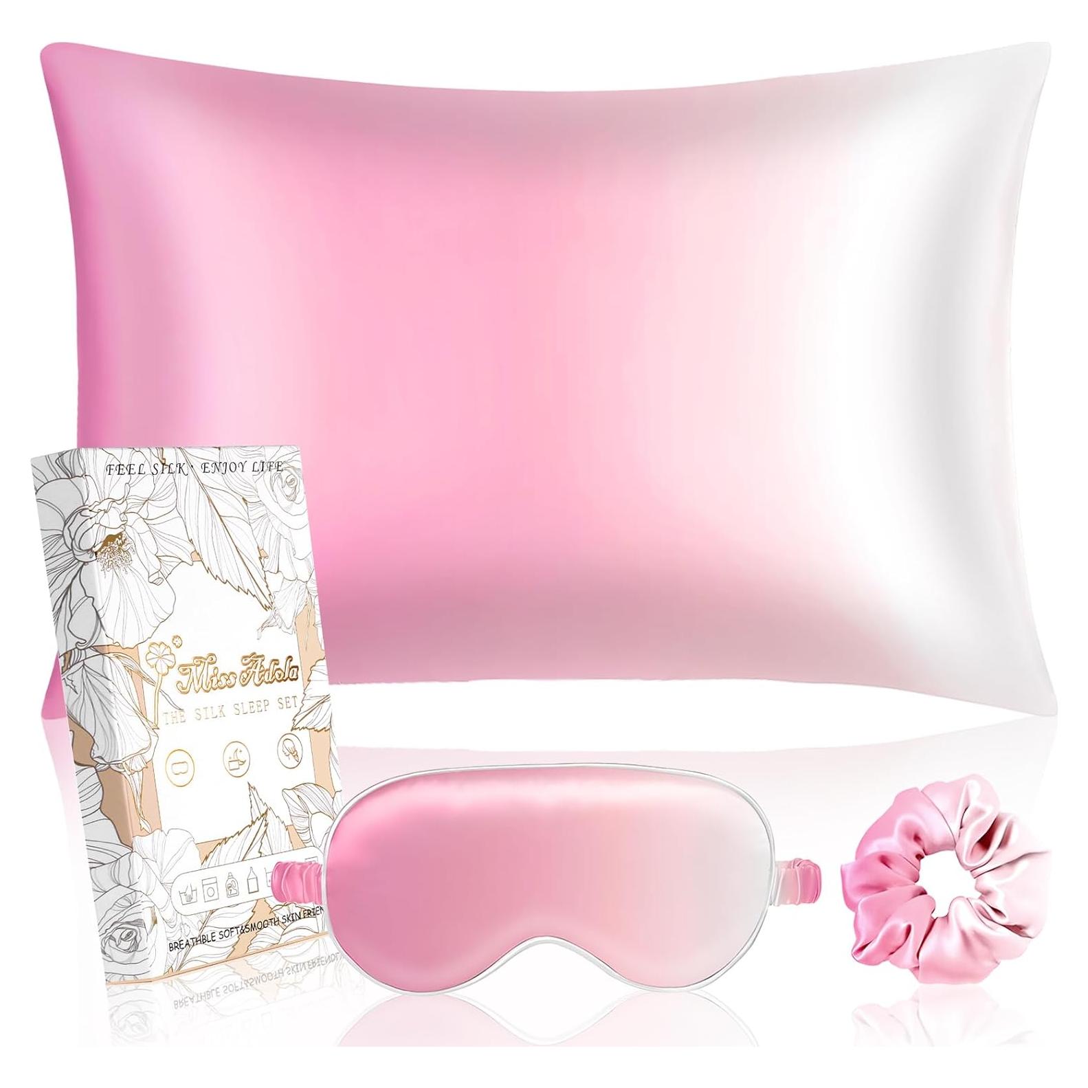 Funda de Almohada de Seda Morera 19 Momme Estándar 66x51cm Miss Adola