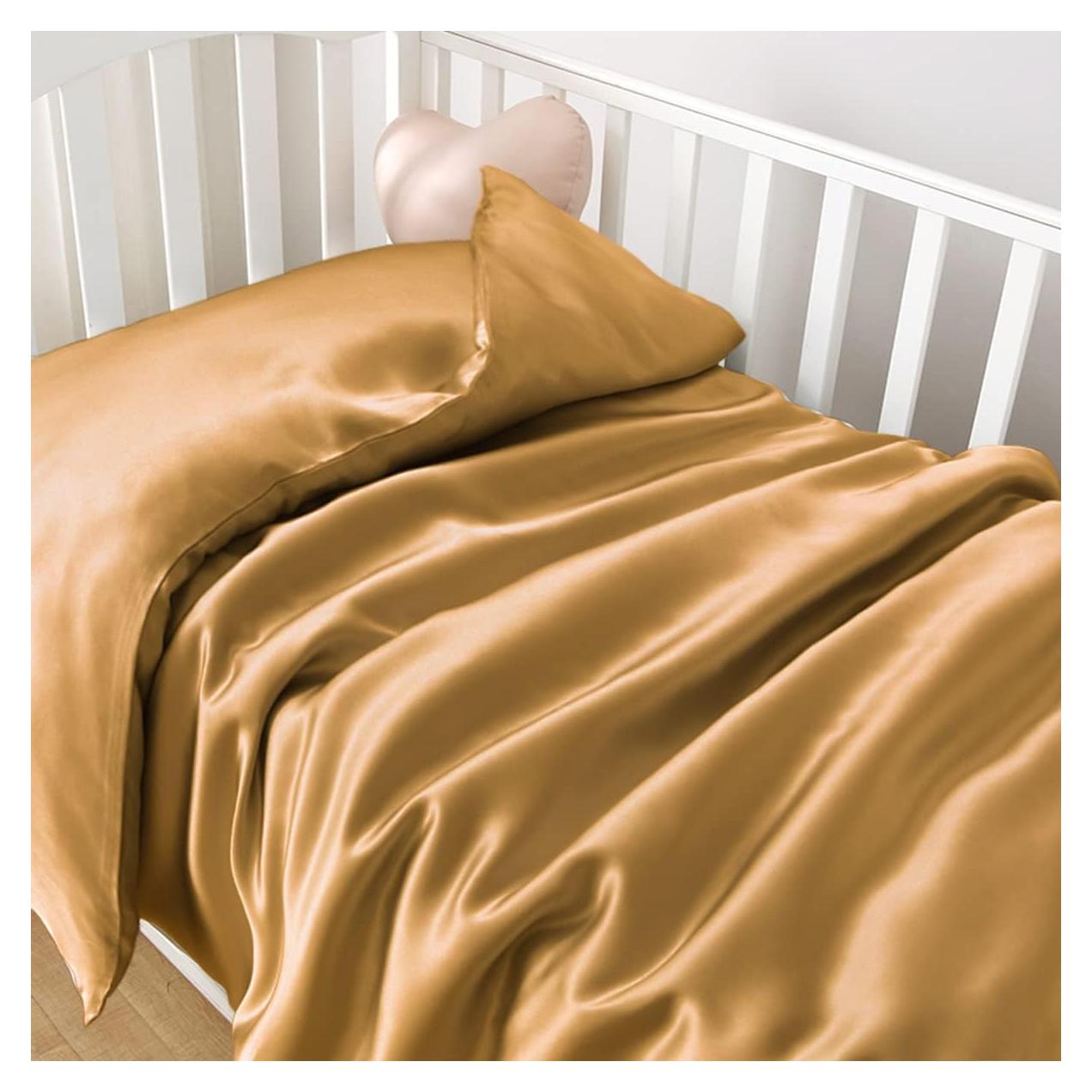 Funda de Edredón de Seda PROMEED Oro Cuna 1pc 23 Momme