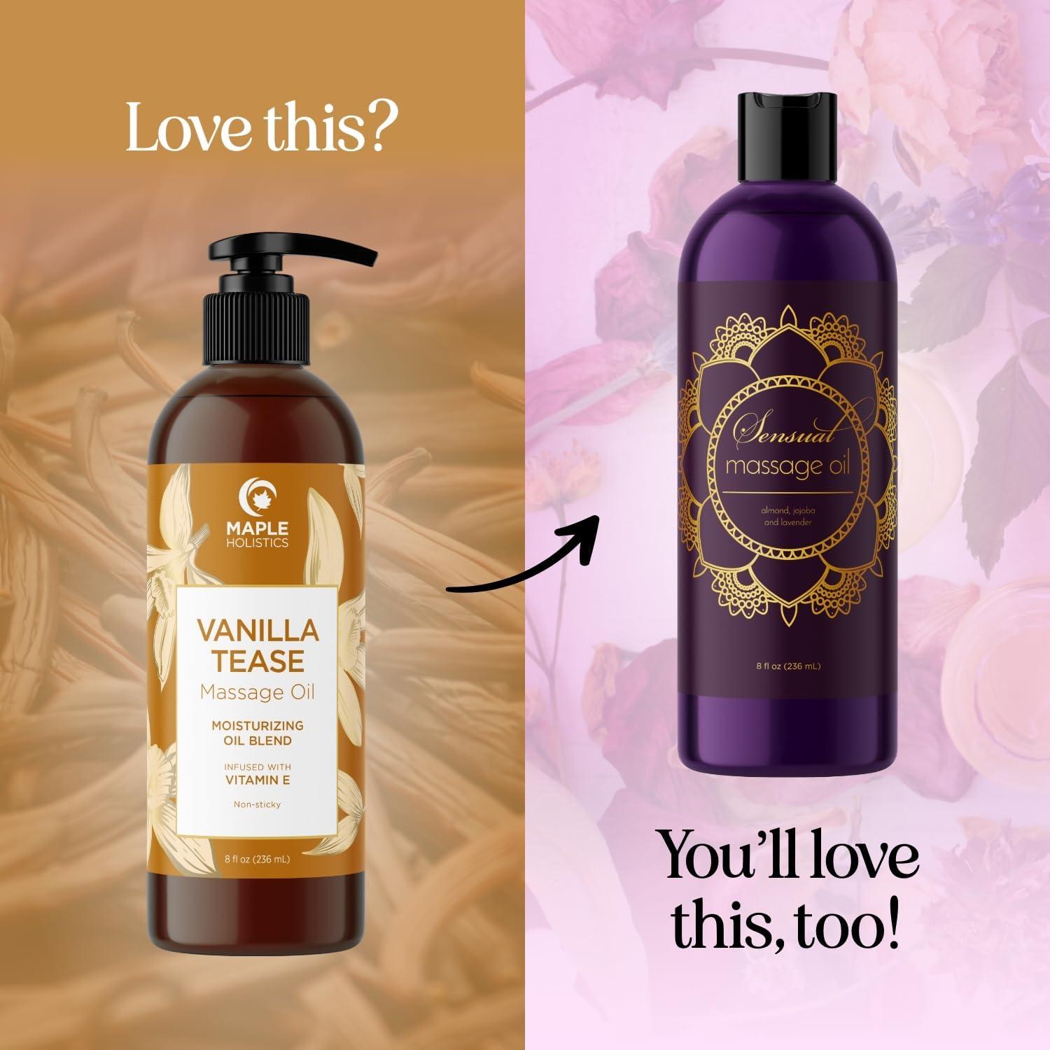 Aceite de Masaje Sensual Maple Holistics 236.6 ml Vainilla