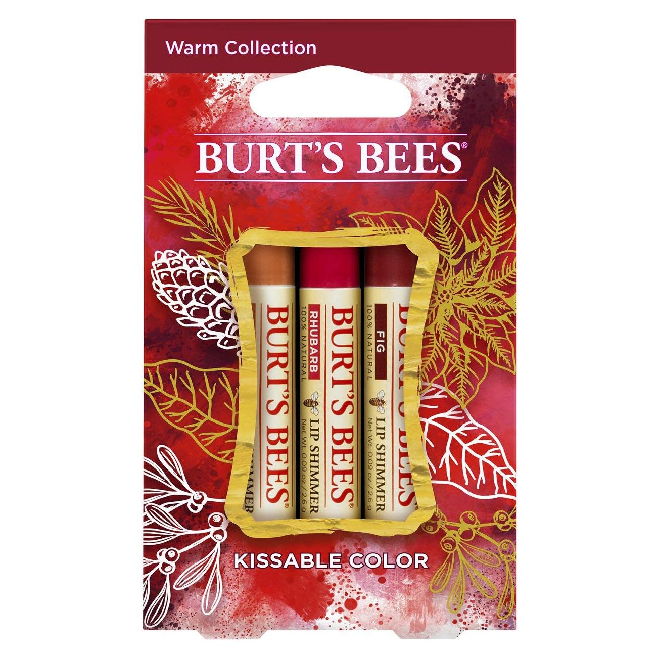 Juego de Regalo Burt's Bees - 3 Brillos Labiales Naturales