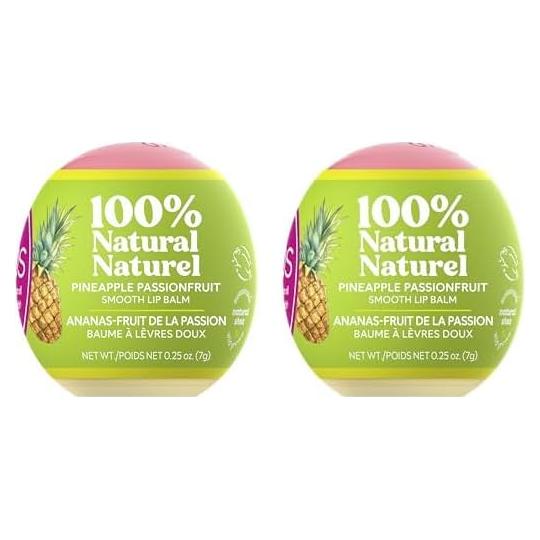 Bálsamo Labial 100% Natural eos Piña Maracuyá 14 g (Paquete de 2)