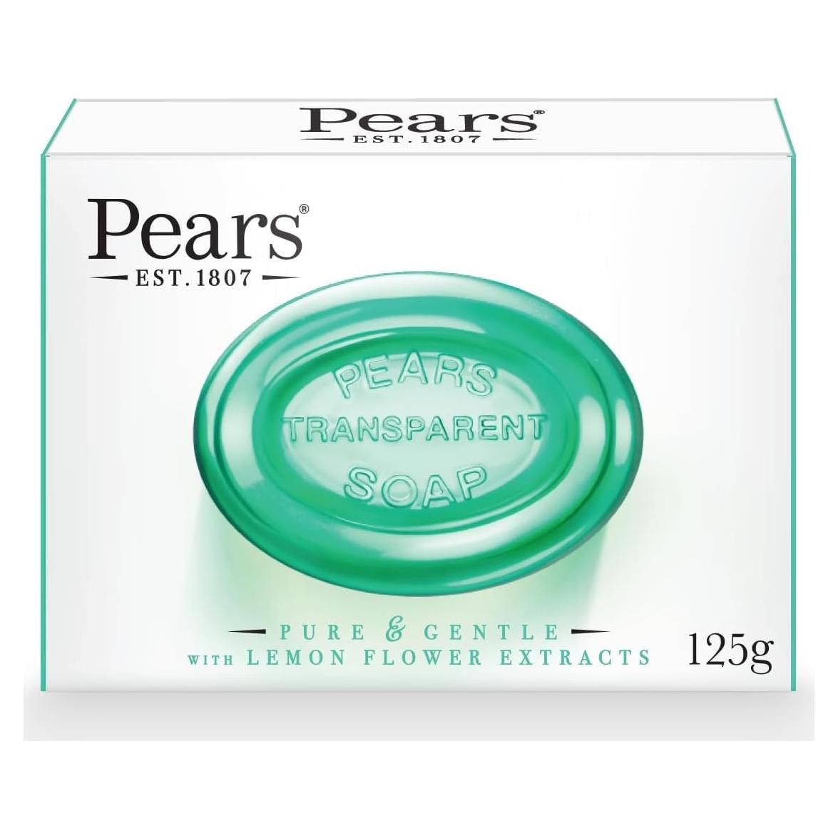 Jabón Pears Oil Clear 125 g con Extracto de Flor de Limón