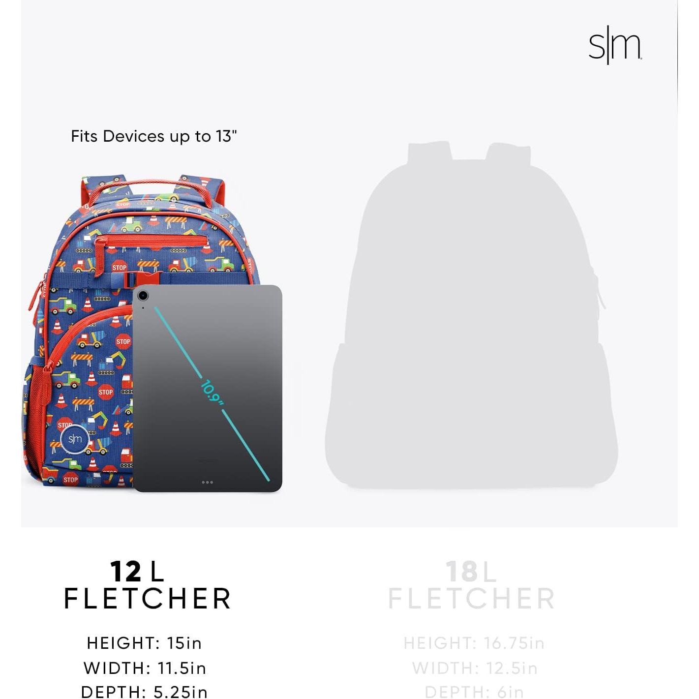 Mochila Mediana Simple Modern Batman POW! 12L para Niños
