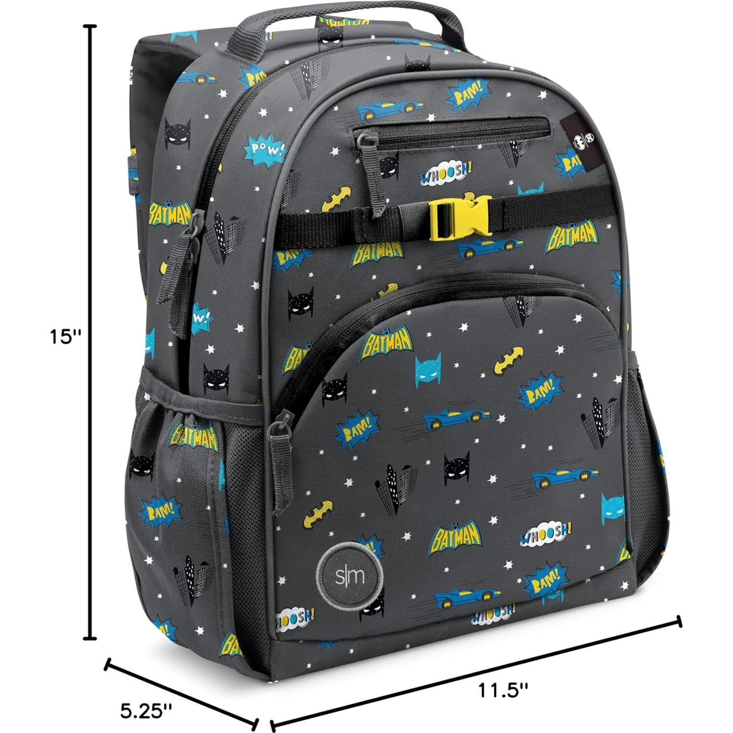 Mochila Mediana Simple Modern Batman POW! 12L para Niños