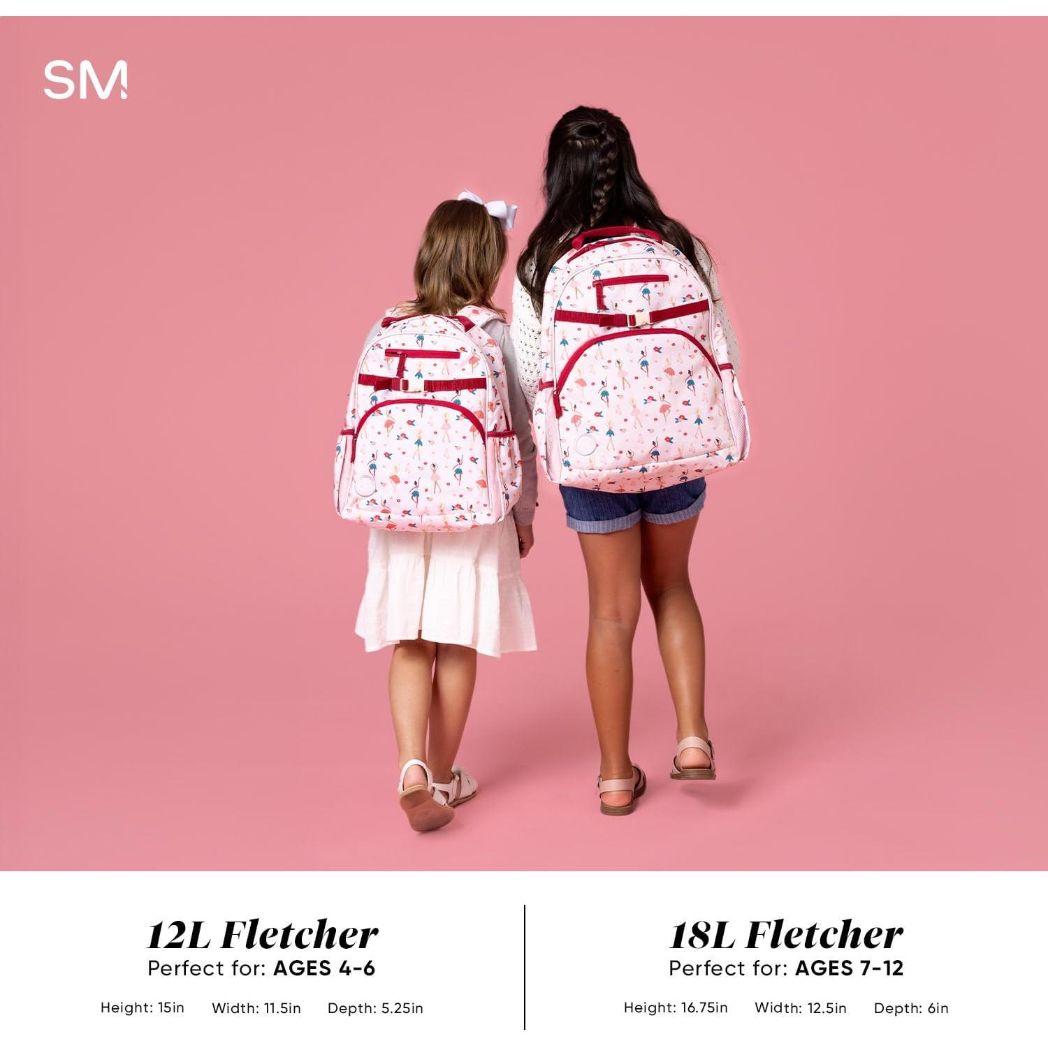 Mochila Escolar Simple Modern Fletcher 12L Bailarina Rosa