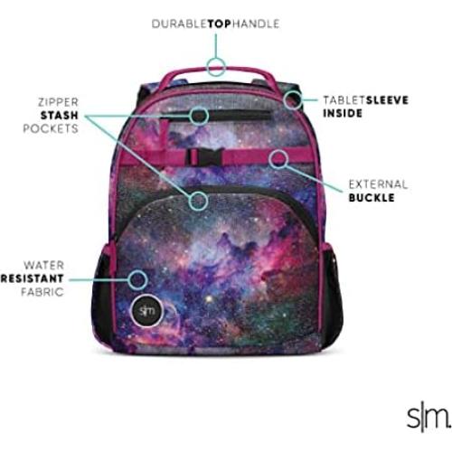Mochila Escolar Simple Modern Fletcher 12L Bailarina Rosa