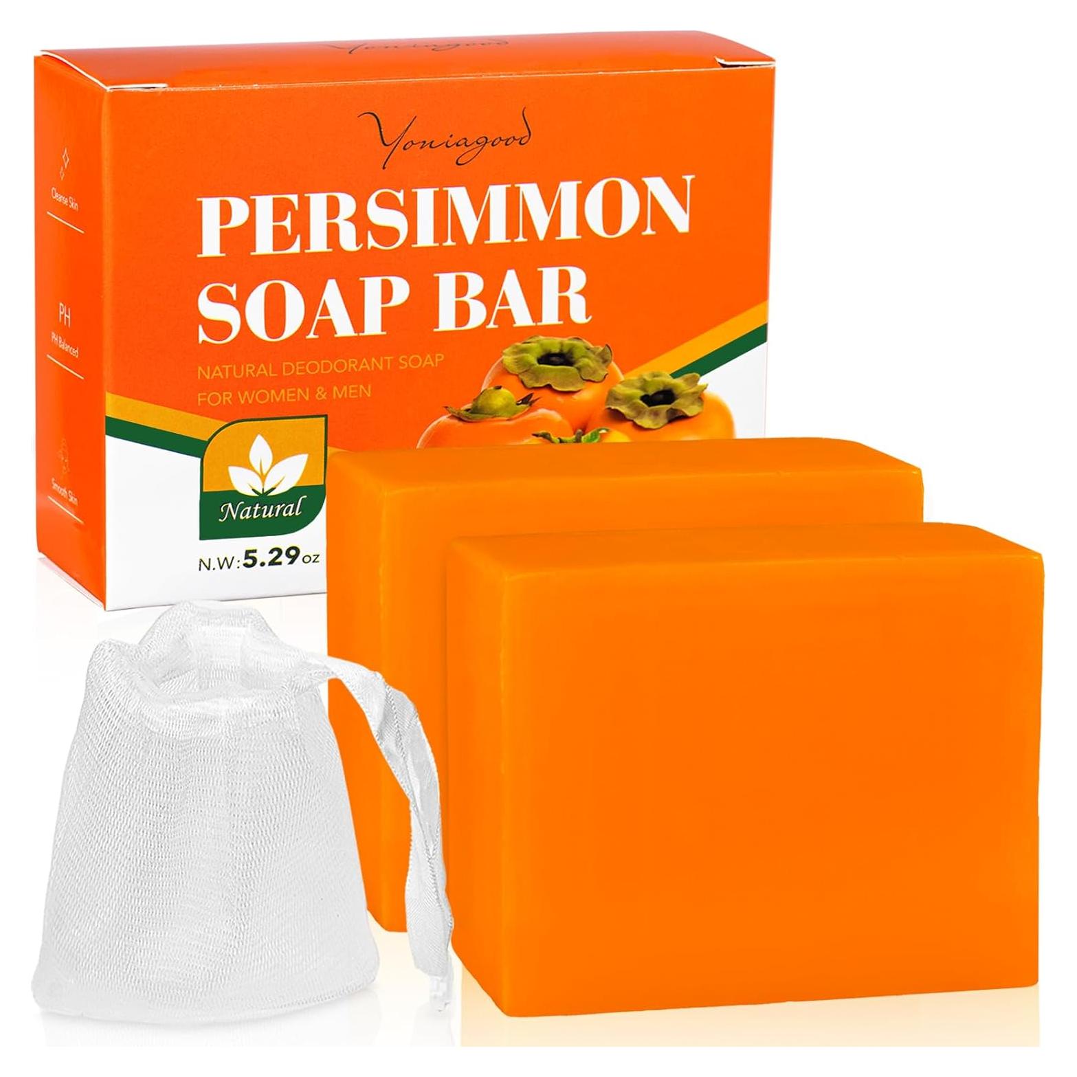 Jabón de Persimón Natural Yoniagood 2 Piezas 300g Control Olores