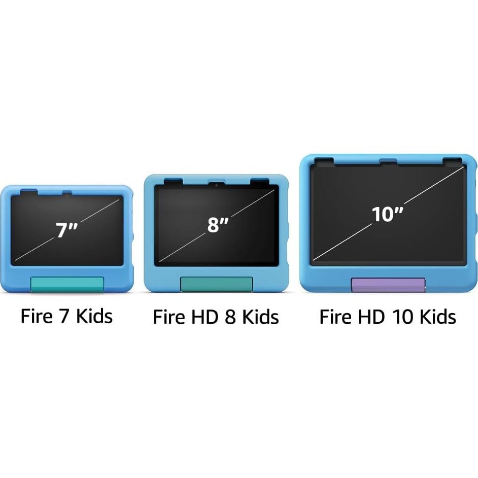 Amazon Fire HD 10 Kids tablet (newest model) ages 3-7 | Bright 10.1" HD screen with included ad-free and exclusive content, robust parental controls, 13-hr battery, 32 GB, Blue