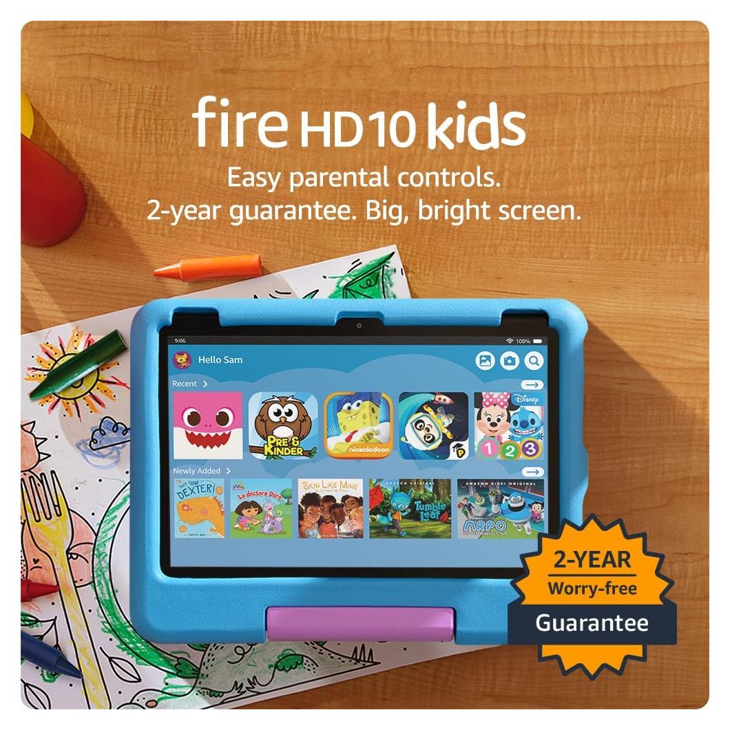 Tableta Amazon Fire HD 10 Kids 32GB Azul 10.1" para Niños