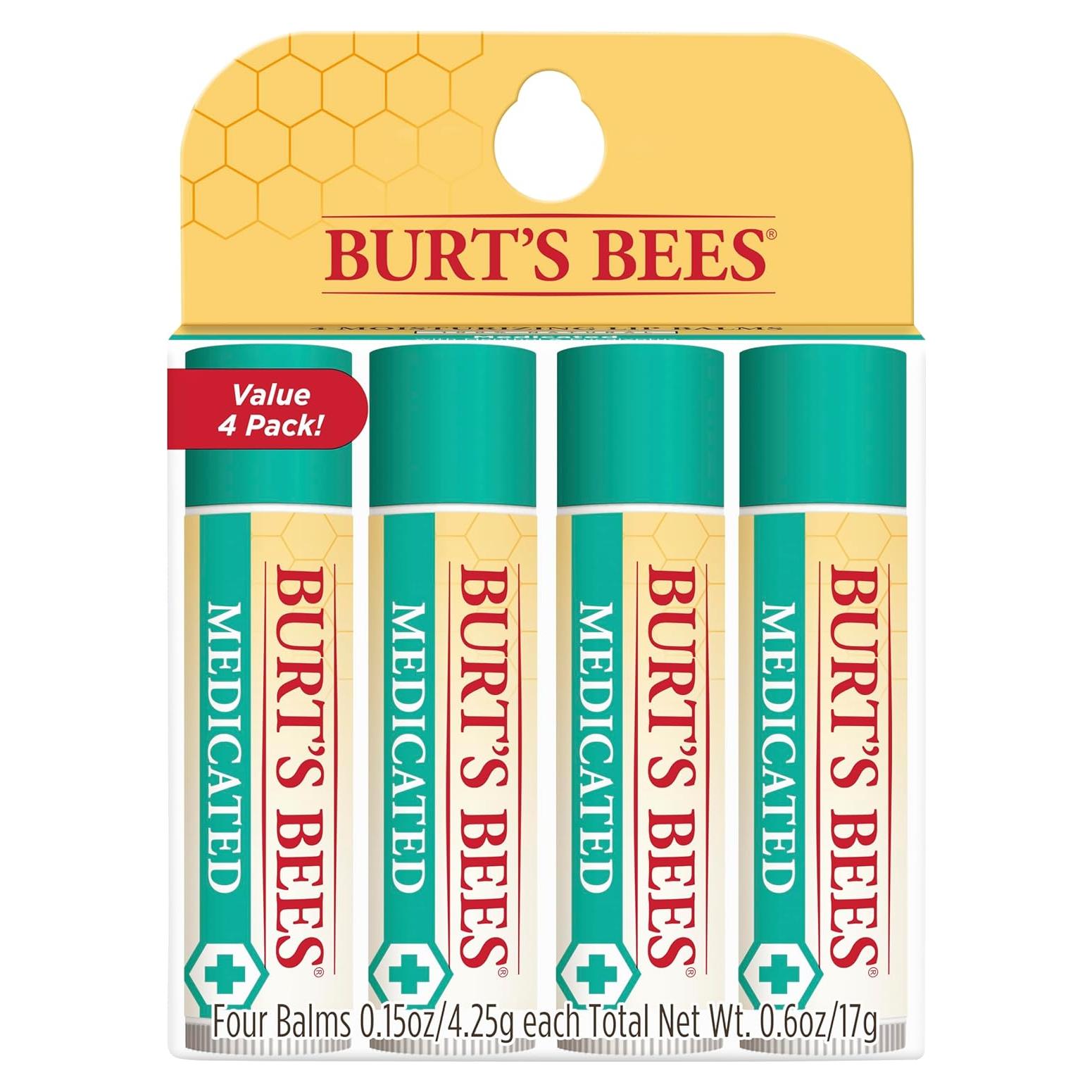 Balm de Labios Medicado Burt's Bees 4 Tubos 4.25 g Eucalipto