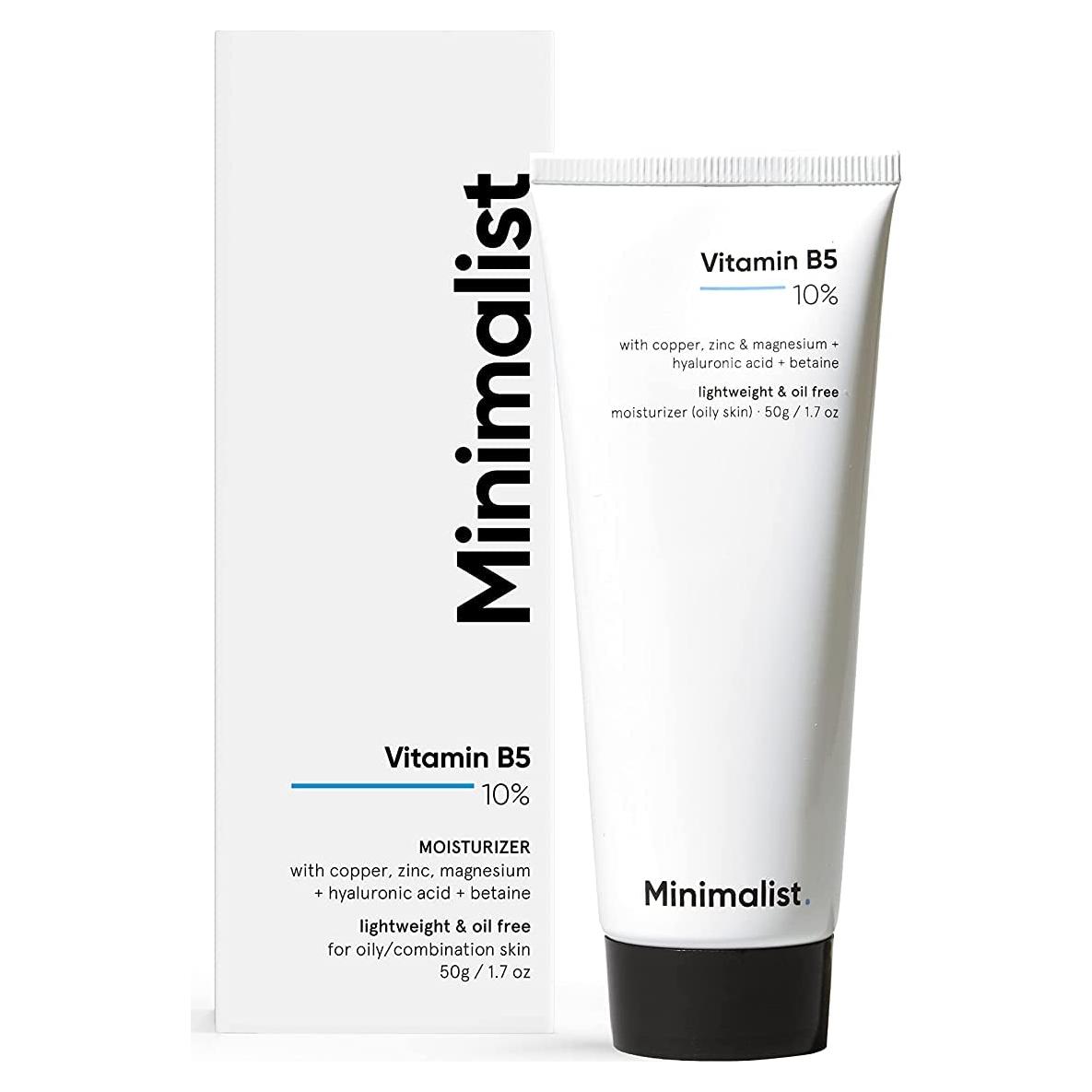 Hidratante Facial Minimalista 10% Vitamina B5 50g Piel Grasa