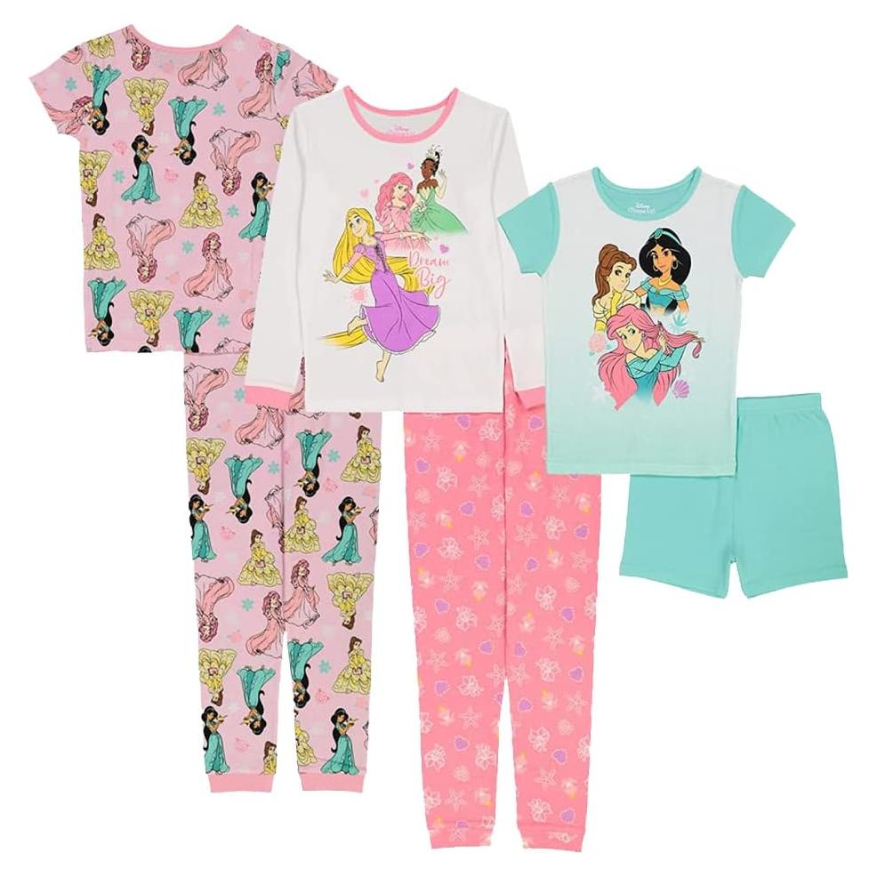 Conjunto de pijama Disney 6 piezas para niños 2-8 años