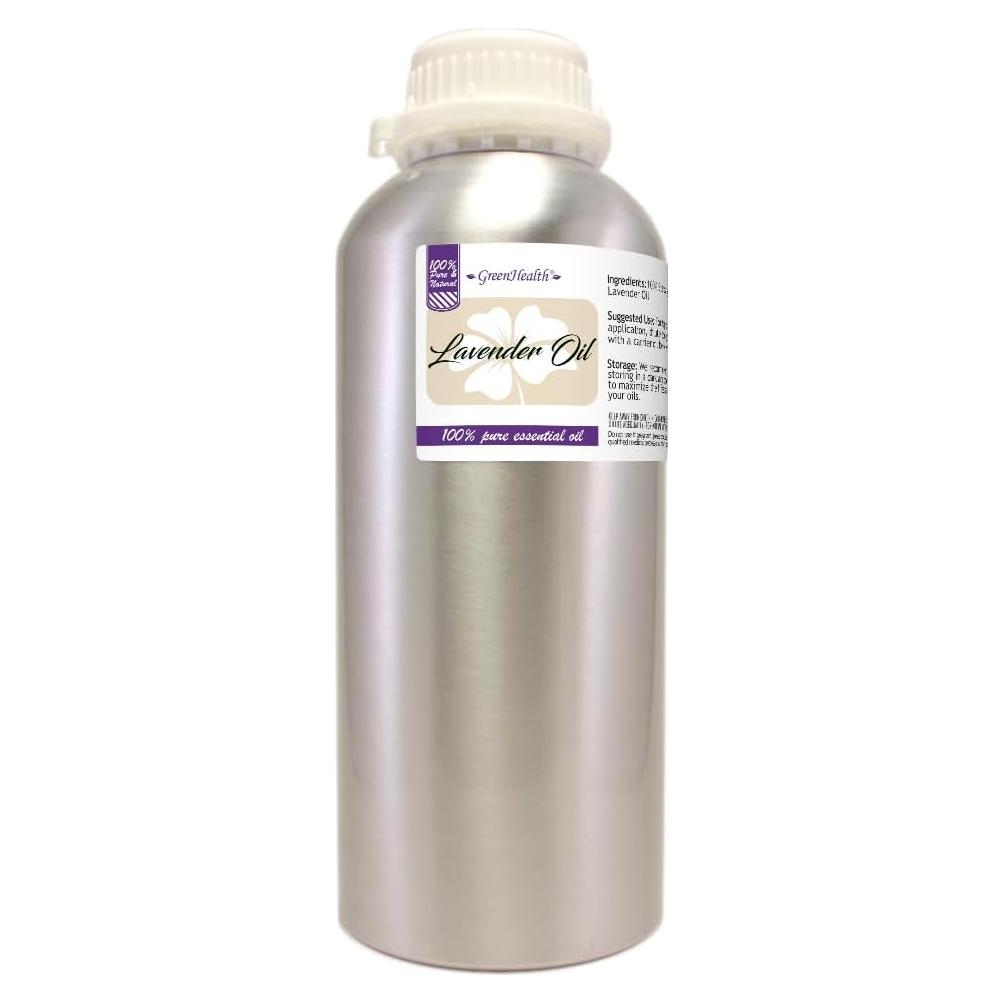 Aceite Esencial de Lavanda GreenHealth 946 ml Botella Aluminio