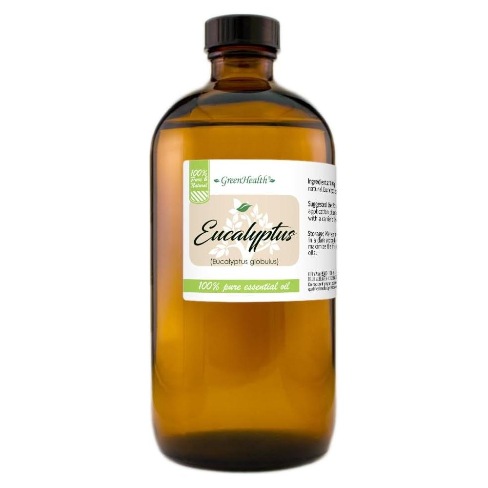 Aceite Esencial de Eucalipto GreenHealth 473 ml Puro Natural