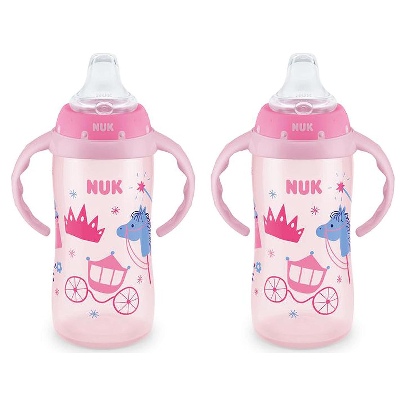 Taza Aprendiz NUK 2 Paquete 191.25 cm³ Rosa Antiderrame