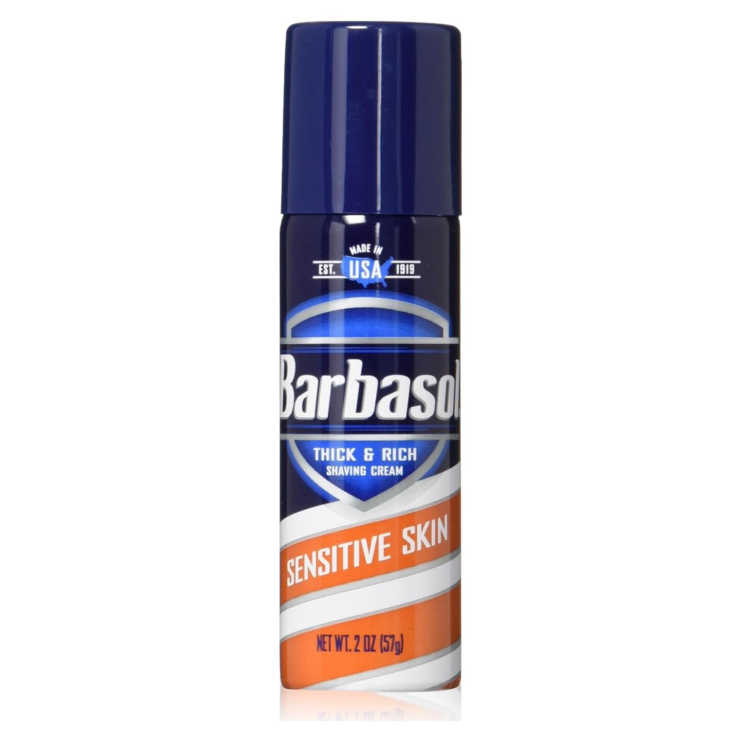 Crema de Afeitar Barbasol para Piel Sensible 2 oz - Paquete de 24