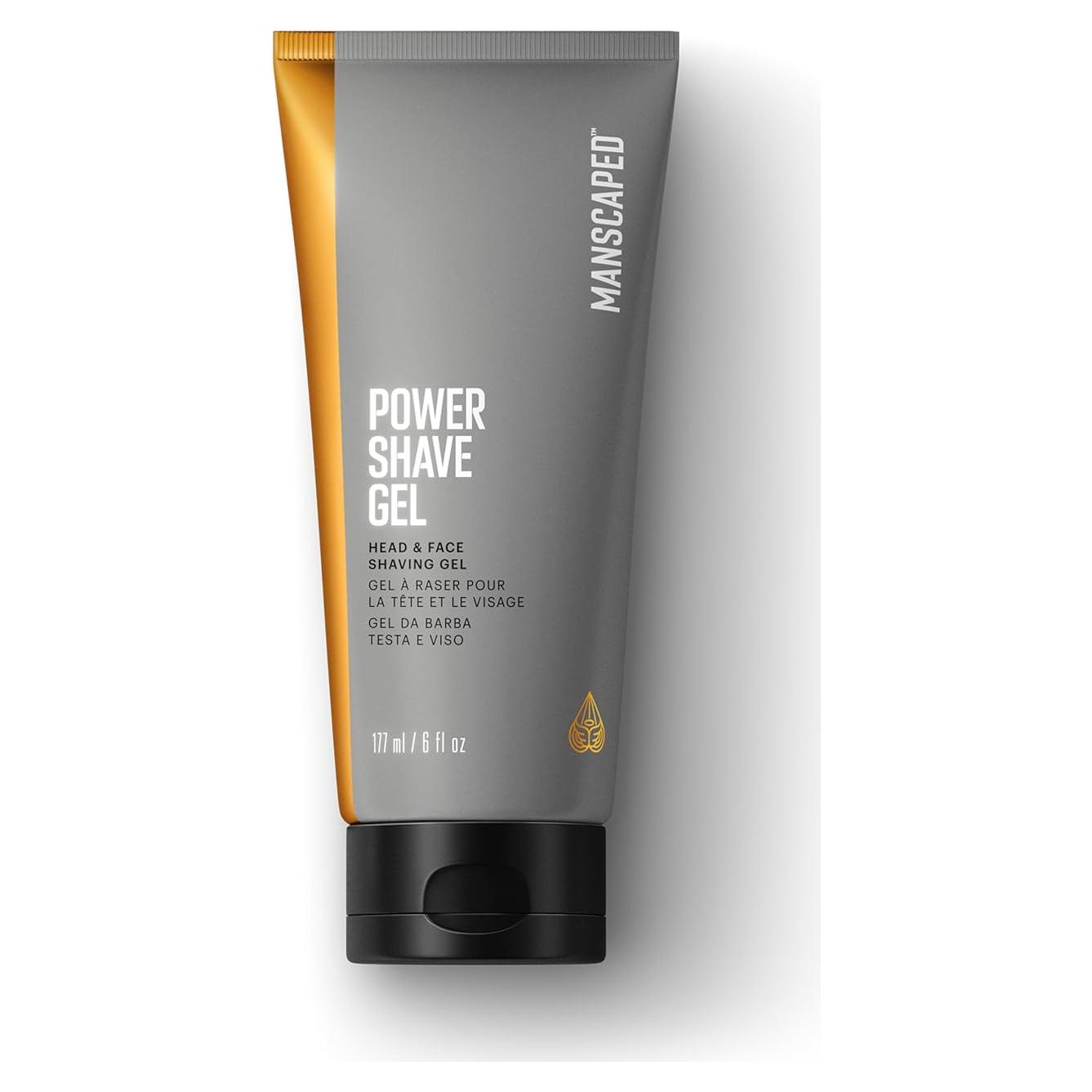 Gel de Afeitar Power MANSCAPED 177 ml - Calmante para Cara y Cabeza