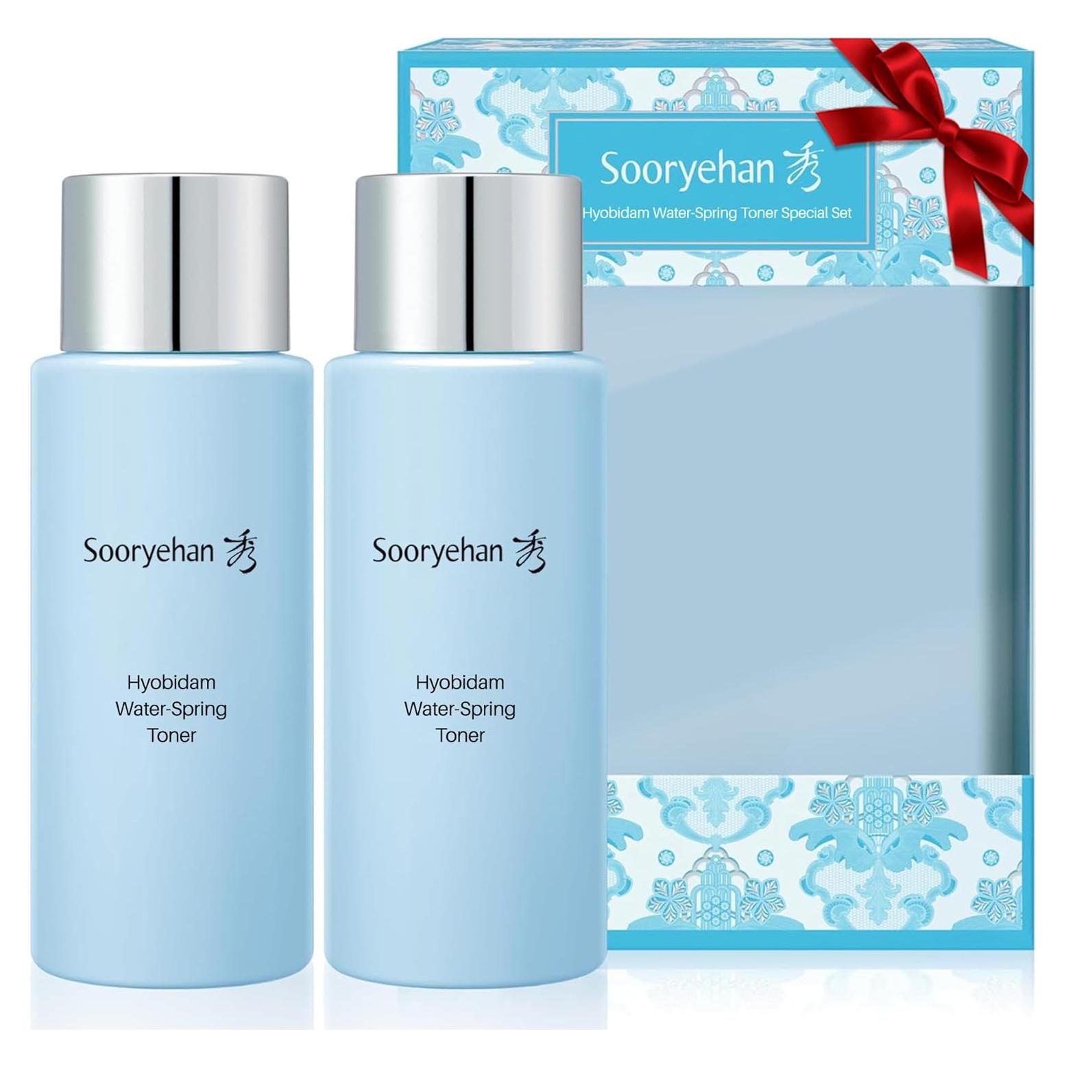 Conjunto Tónico Hidratante Sooryehan 250ml x2 - Ginseng y Ácido Hialurónico