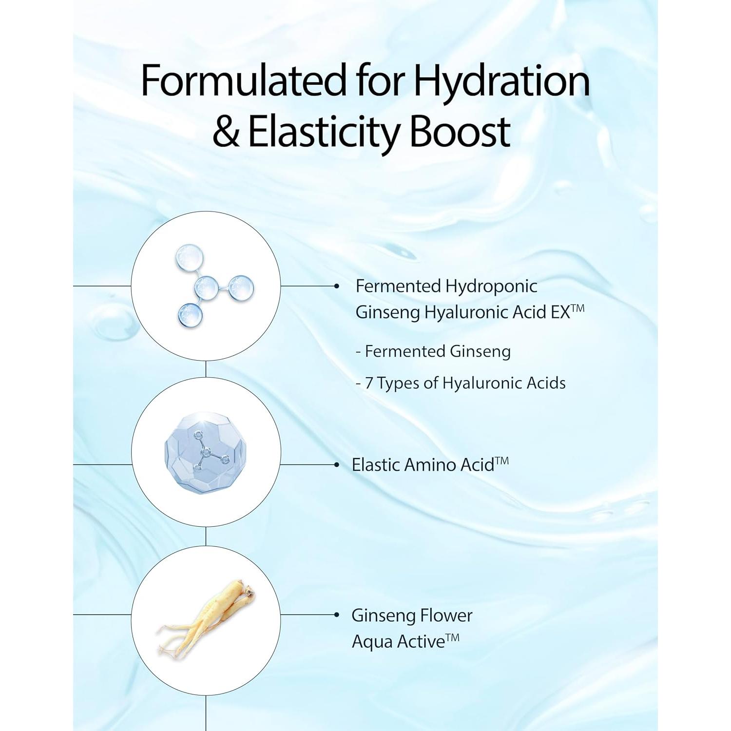 Conjunto Tónico Hidratante Sooryehan 250ml x2 - Ginseng y Ácido Hialurónico