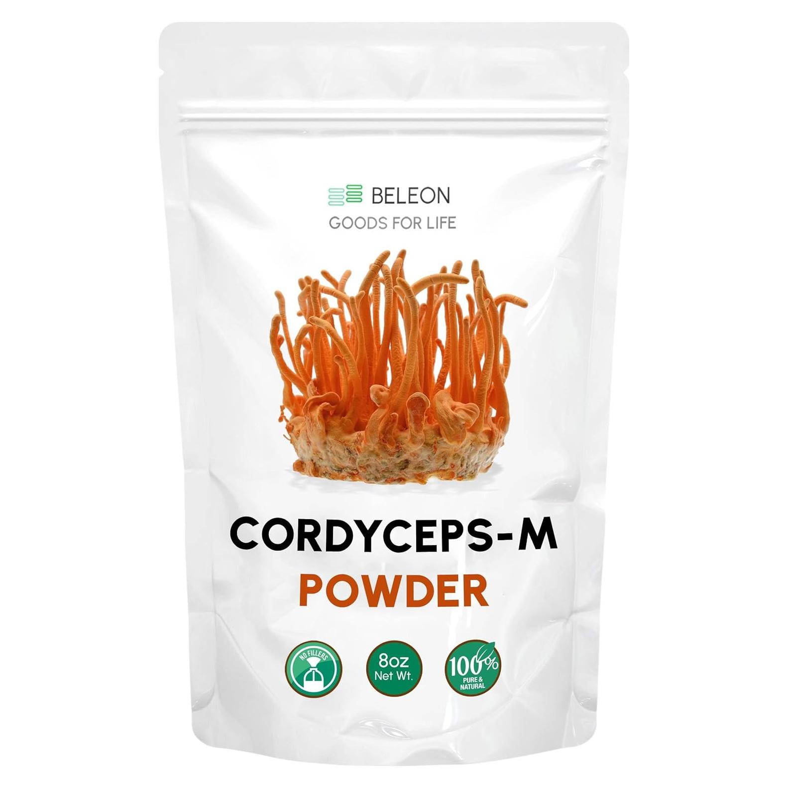 Polvo de Cordyceps Militaris 227 g - Suplemento Inmunológico Beleon