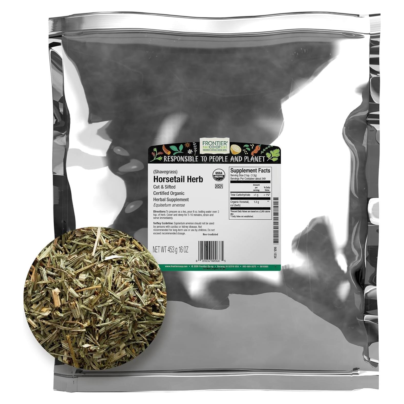 Hierba de Cola de Caballo Orgánica Frontier 0.45kg