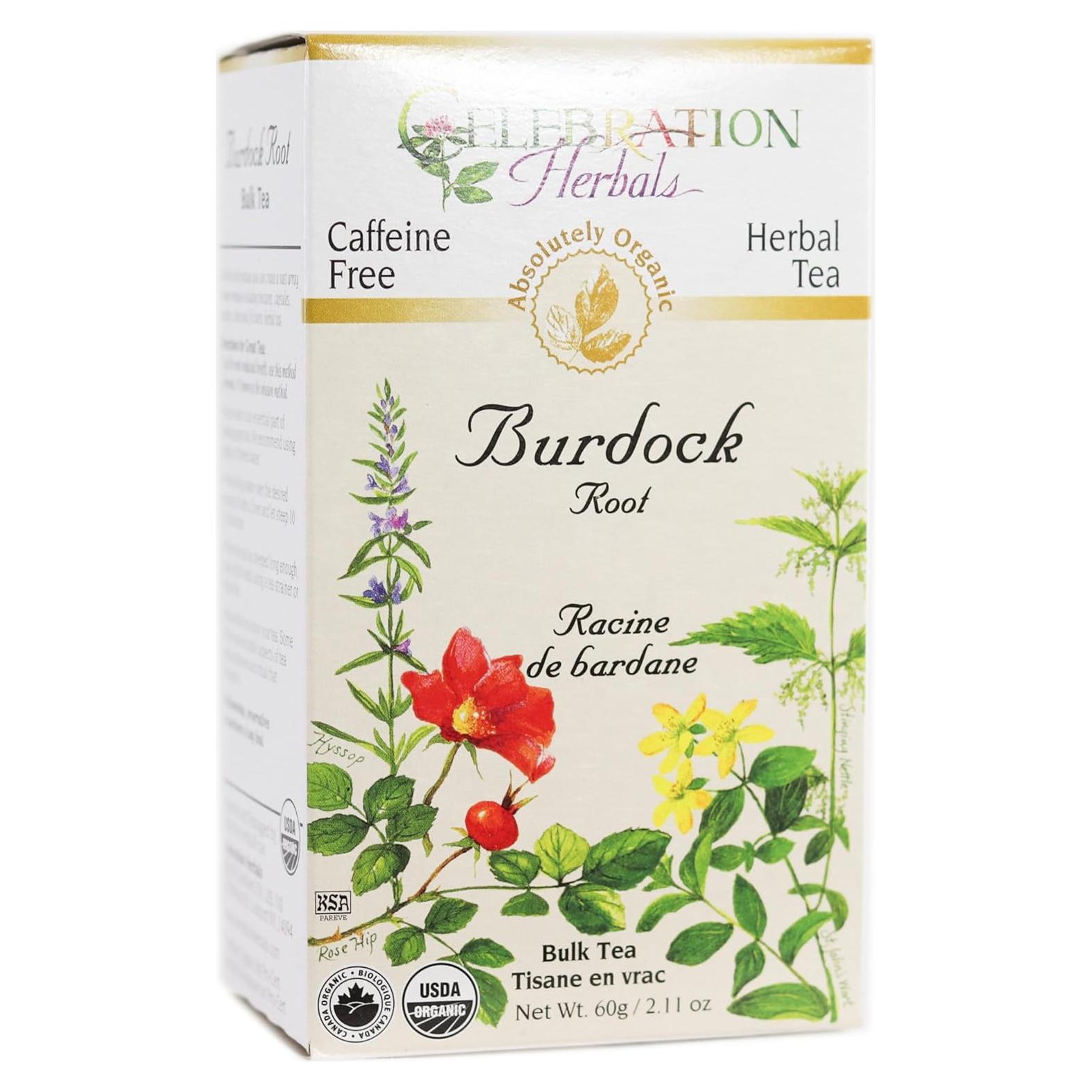 Raíz de Bardana Orgánica 60 g Celebración Herbals