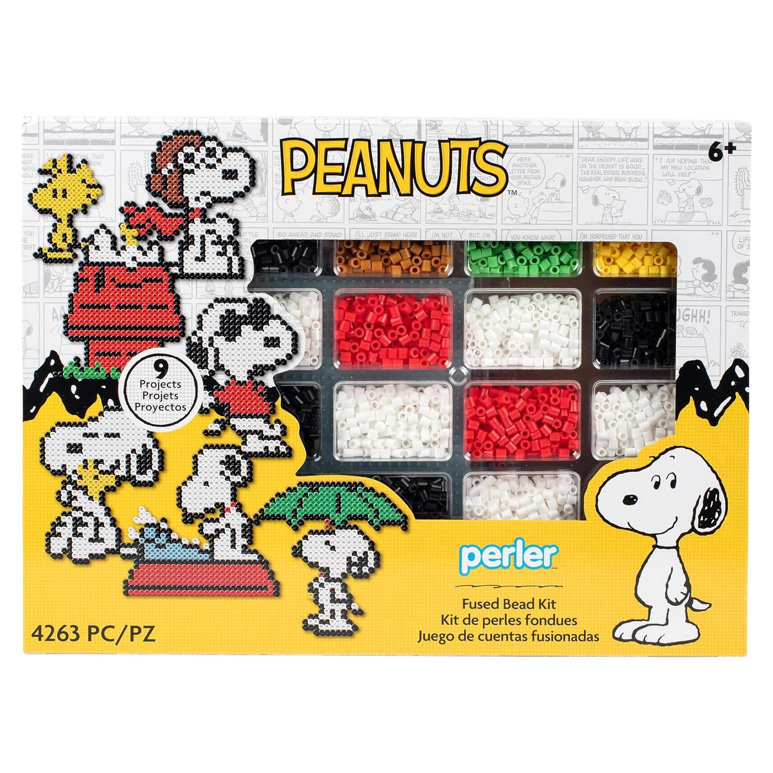 Kit Perler Peanuts 4260 Piezas Snoopy y Woodstock