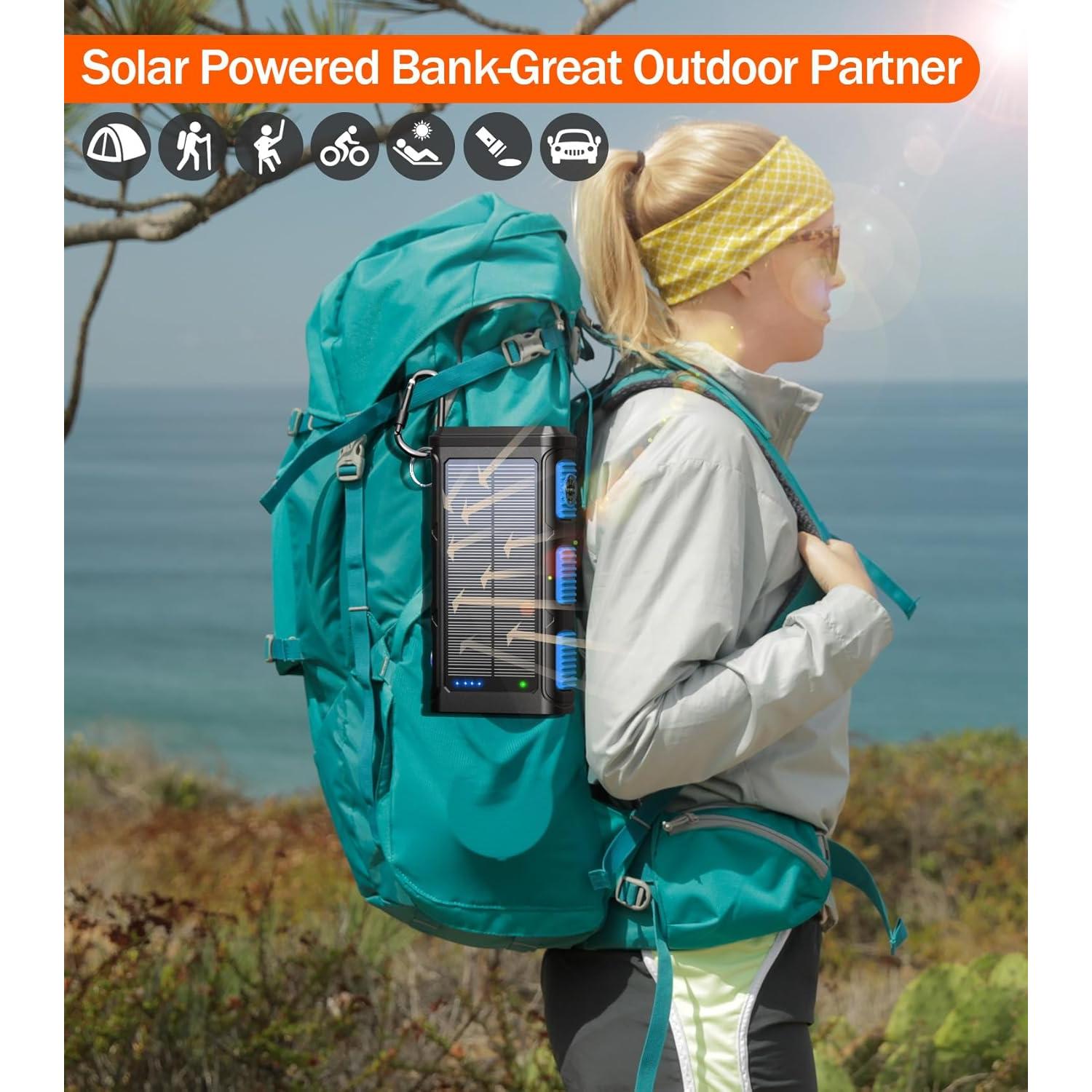 Banco de Energía GOODaaa 45800mAh Cargador Solar Inalámbrico