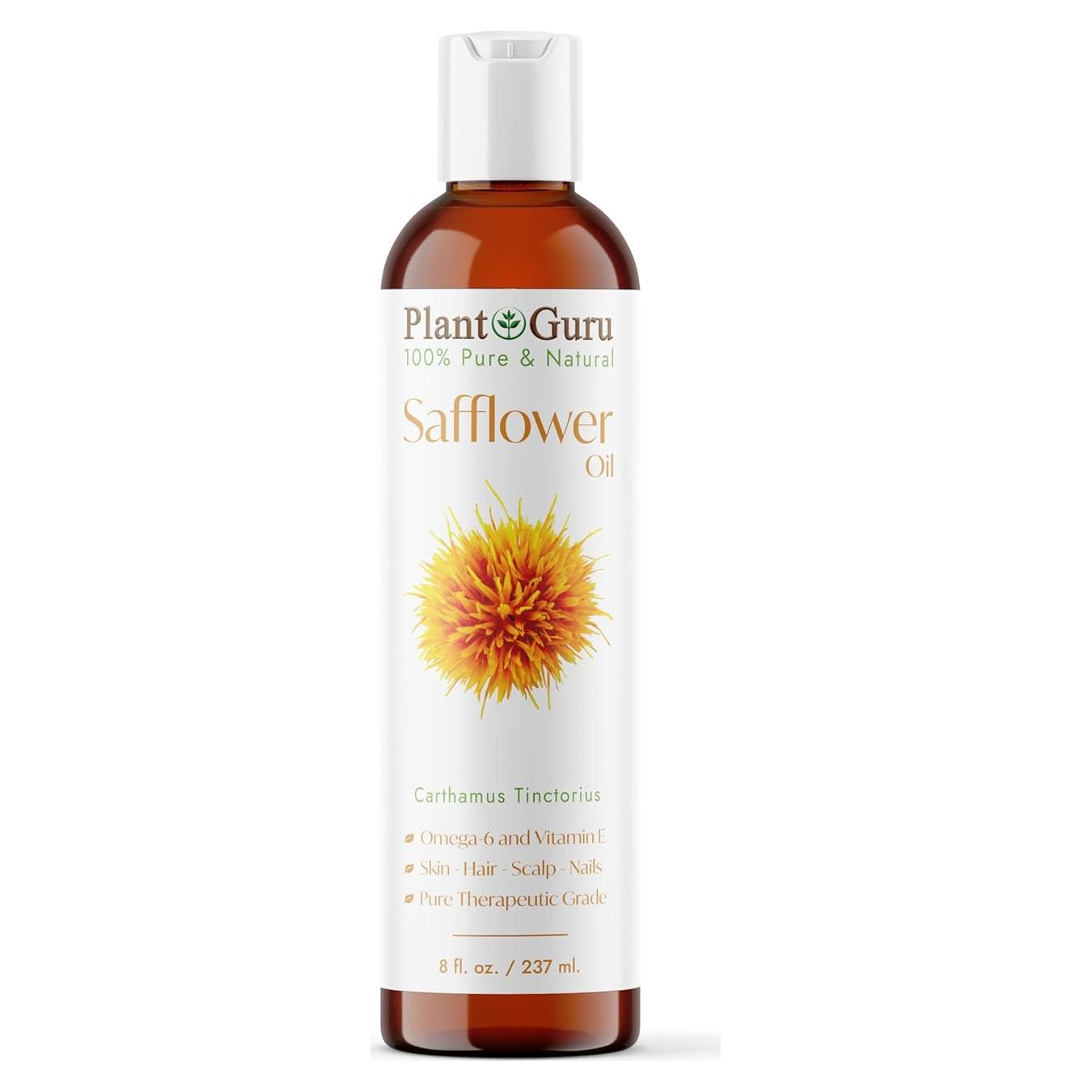 Aceite de Cártamo 236.6 ml - Prensado en Frío 100% Puro