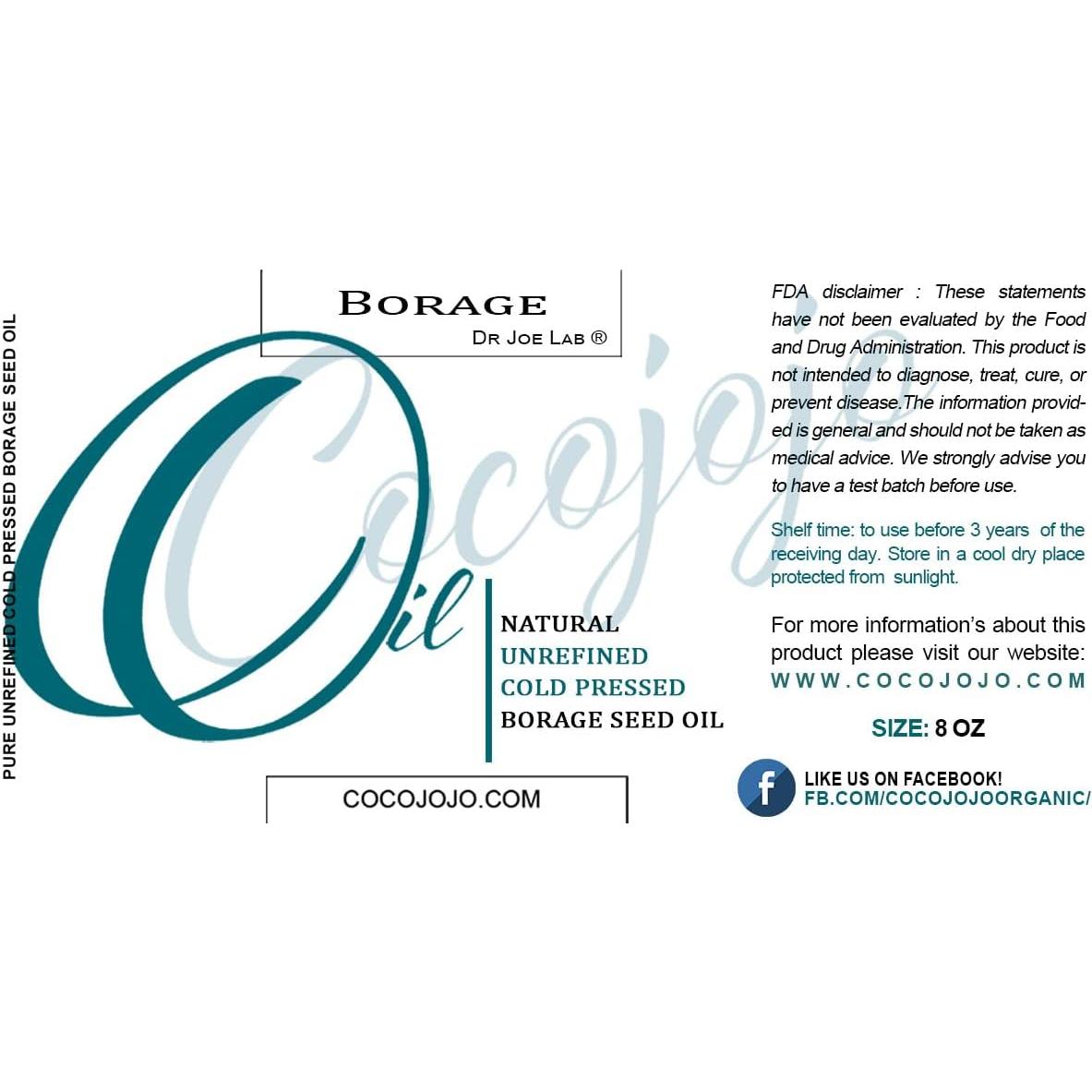Aceite de Semilla de Borraja Dr Joe Lab 240 ml Prensado en Frío