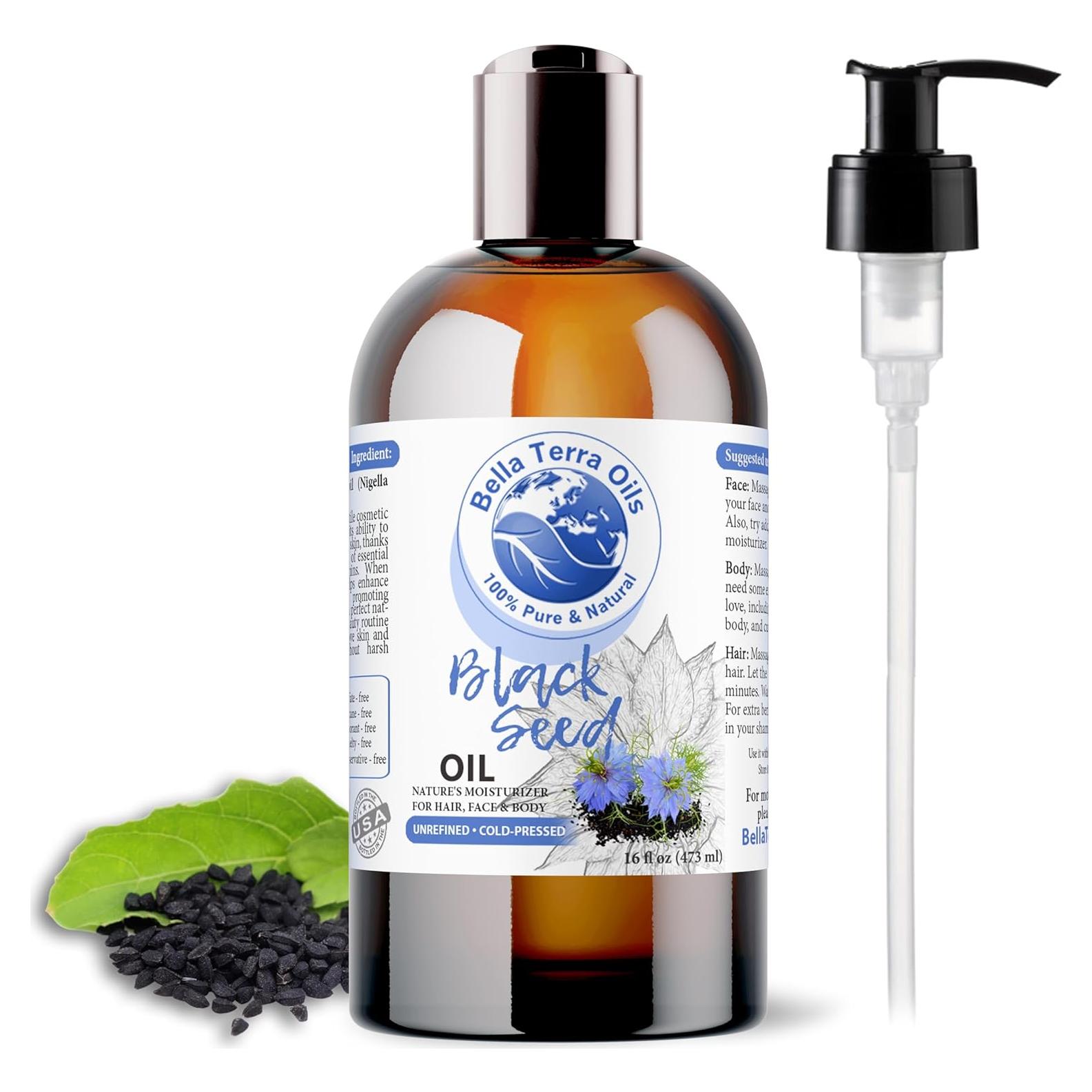 Aceite de Semilla Negra Bella Terra 473ml - Omega y Vitaminas