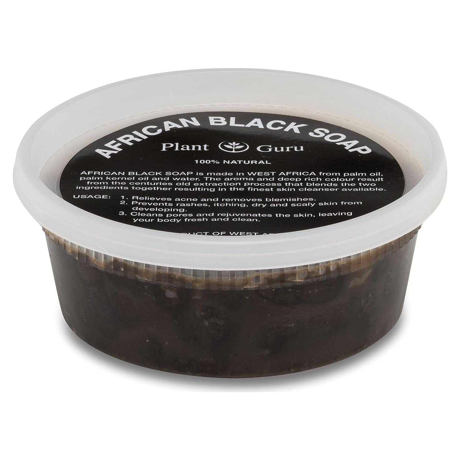 Jabón Negro Africano Plant Guru 227 g - 100% Natural para Piel