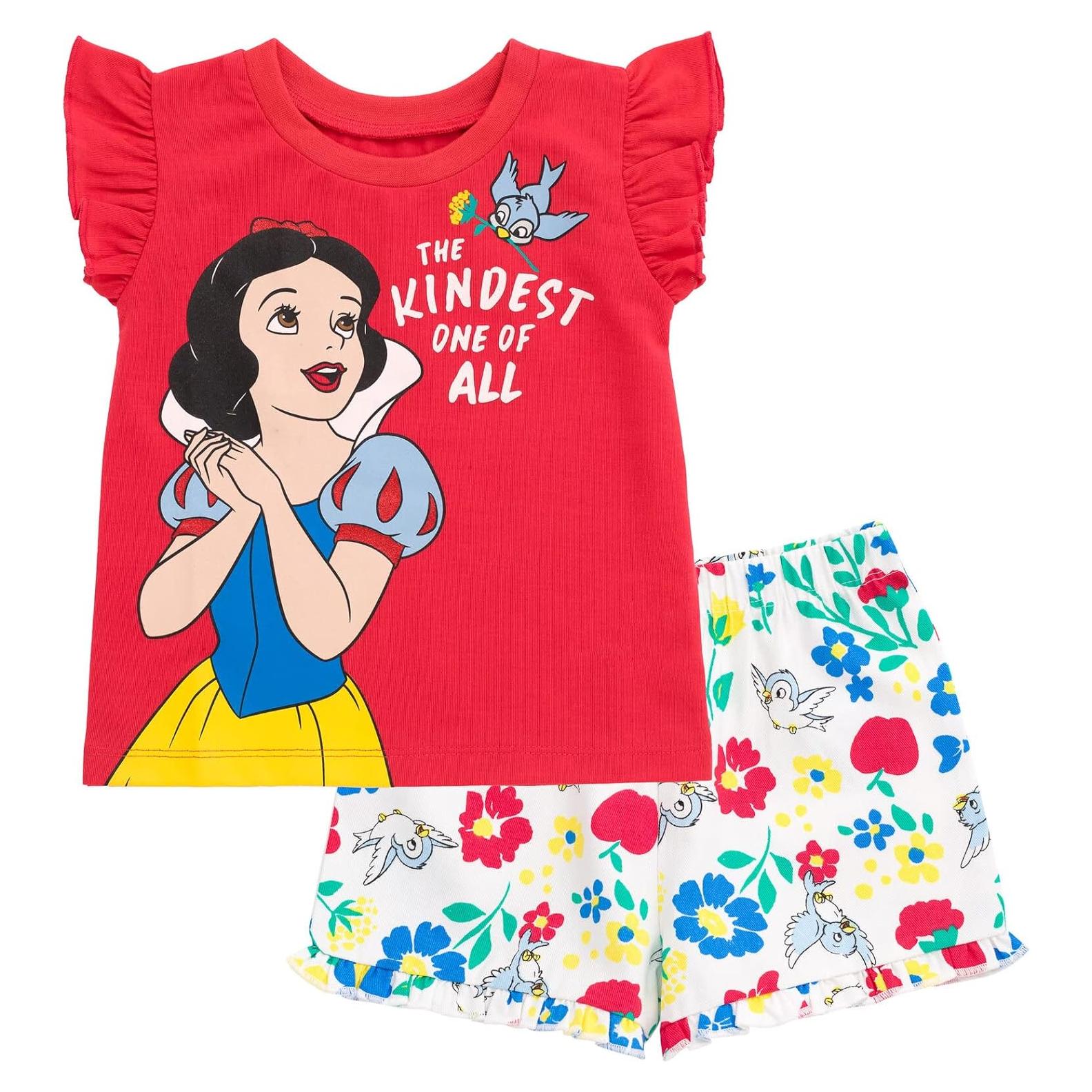 Conjunto camiseta peplum Tiana Disney + pantalones cortos
