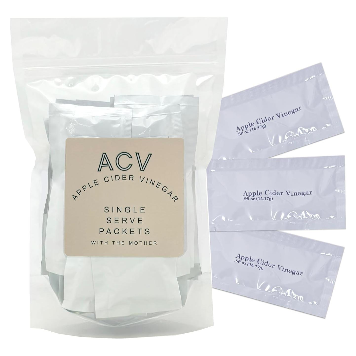 Paquetes de Vinagre de Sidra de Manzana Crait - 25 Paquetes de 14.17ml