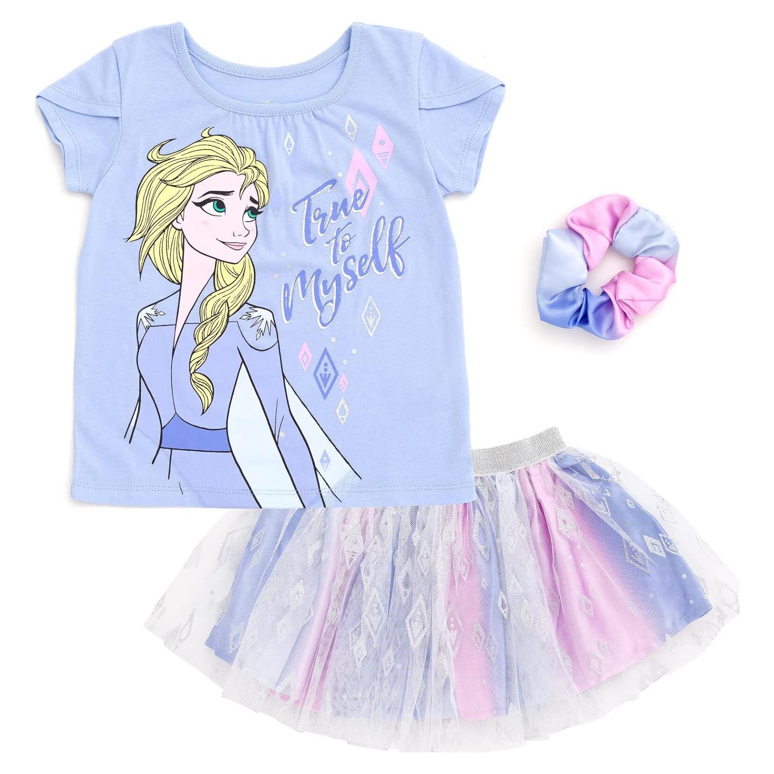 Conjunto Disney Princess Moana Frozen 3 piezas para niñas