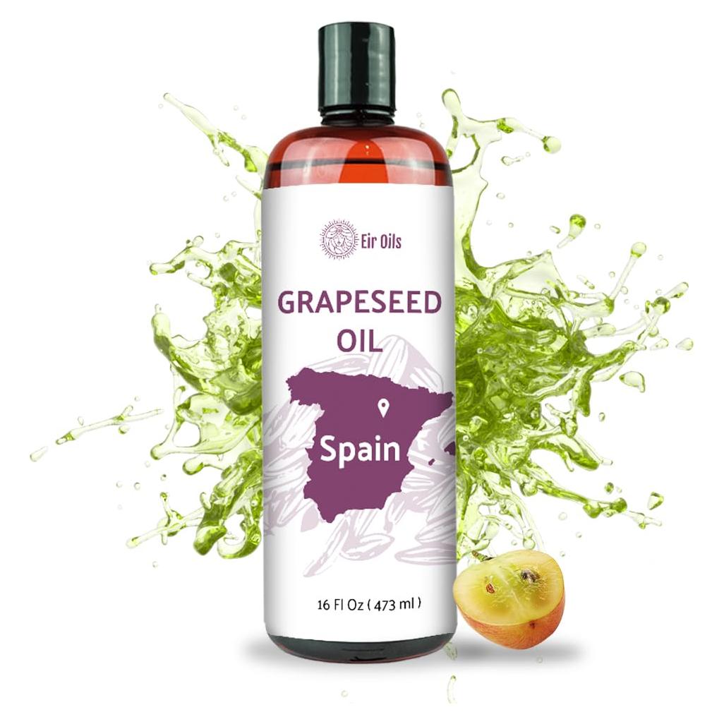 Aceite de Semilla de Uva EIR Oils 473 ml - Puro para Piel y Cabello