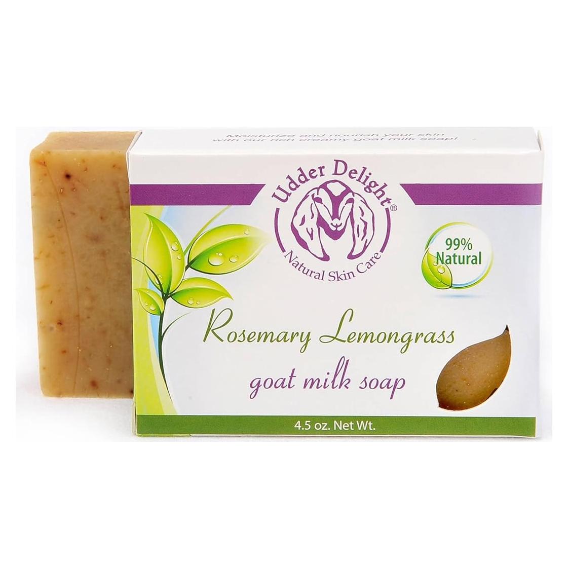 Jabón Natural de Leche de Cabra Udder Delight Romero 127g